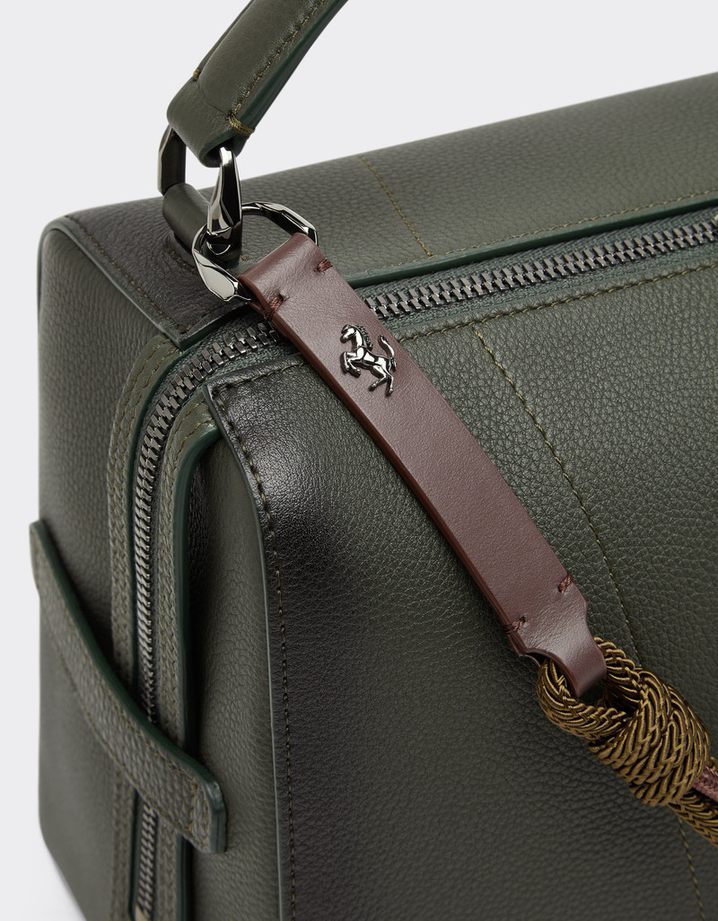 Reconditioned by Ferrari GT soft shoulder bag in gradient-effect leather with scoubidou detail 6