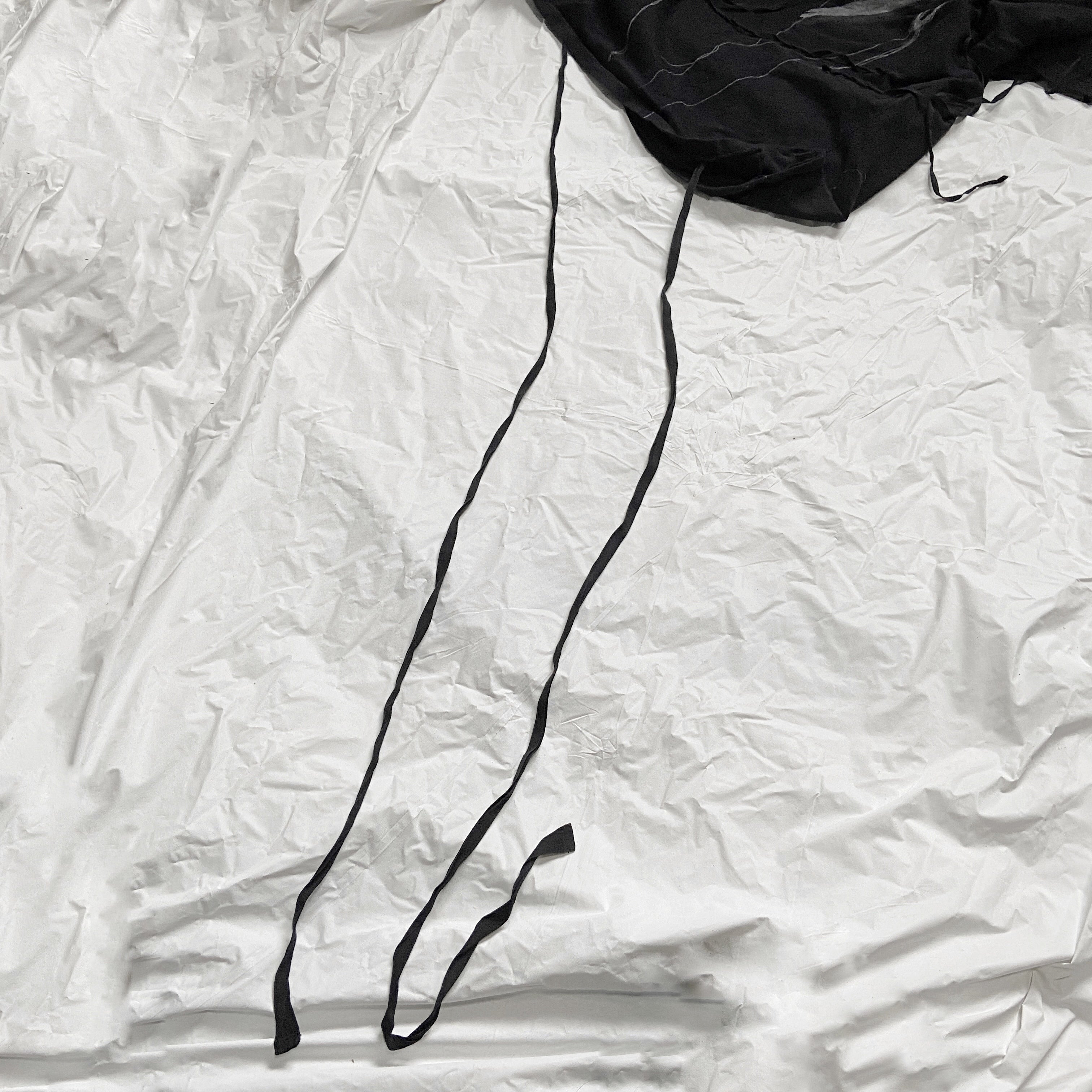 Ann Demeulemeester spring 2017 bondage Trompe I’oeil necklace print asymmetrical tee 36 - 8