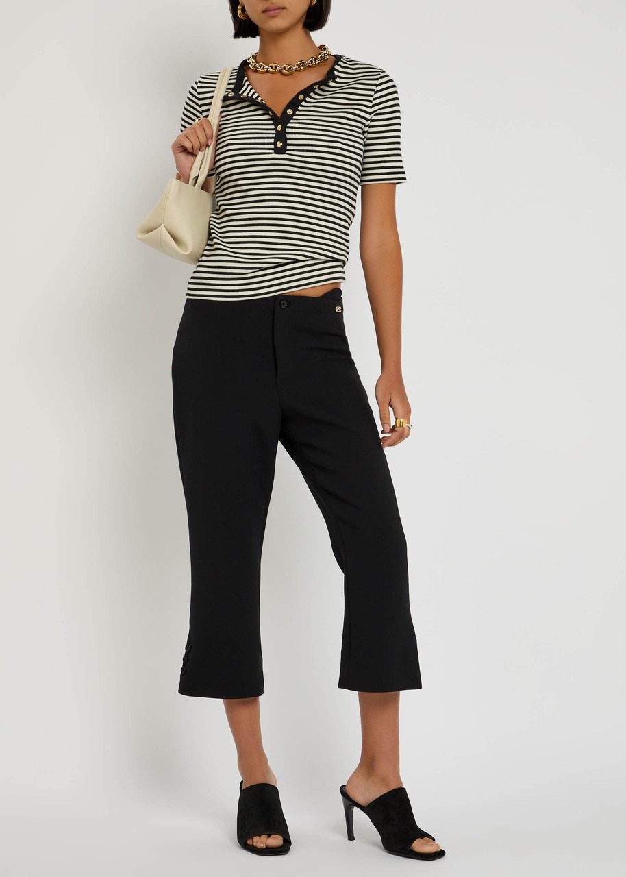 Anine Bing Alessia Striped Stretch-cotton T-shirt - 4