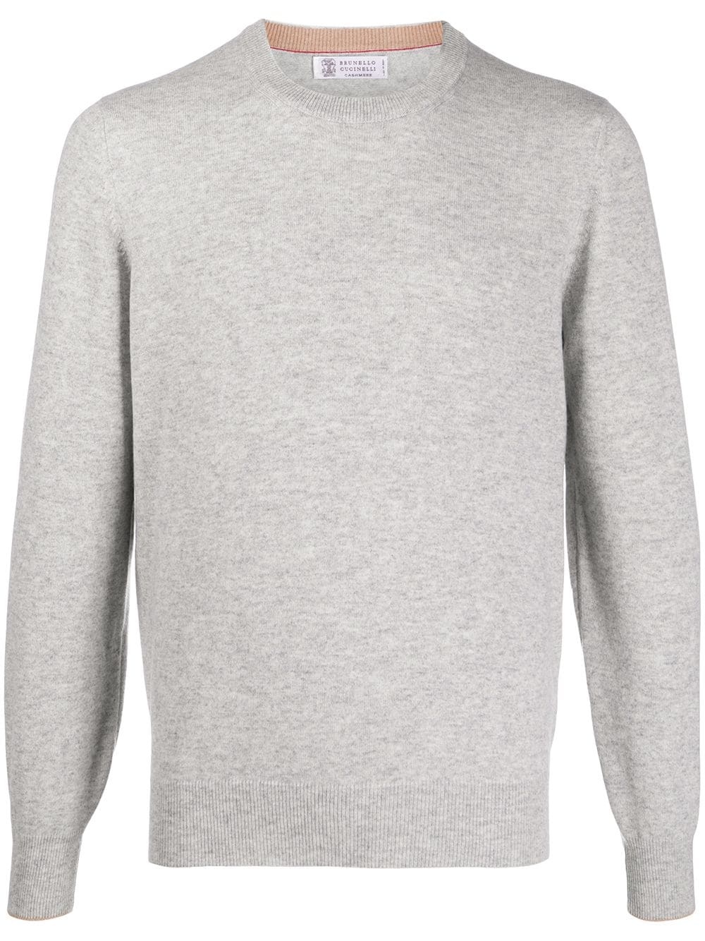 crew-neck cashmere pullover - 1