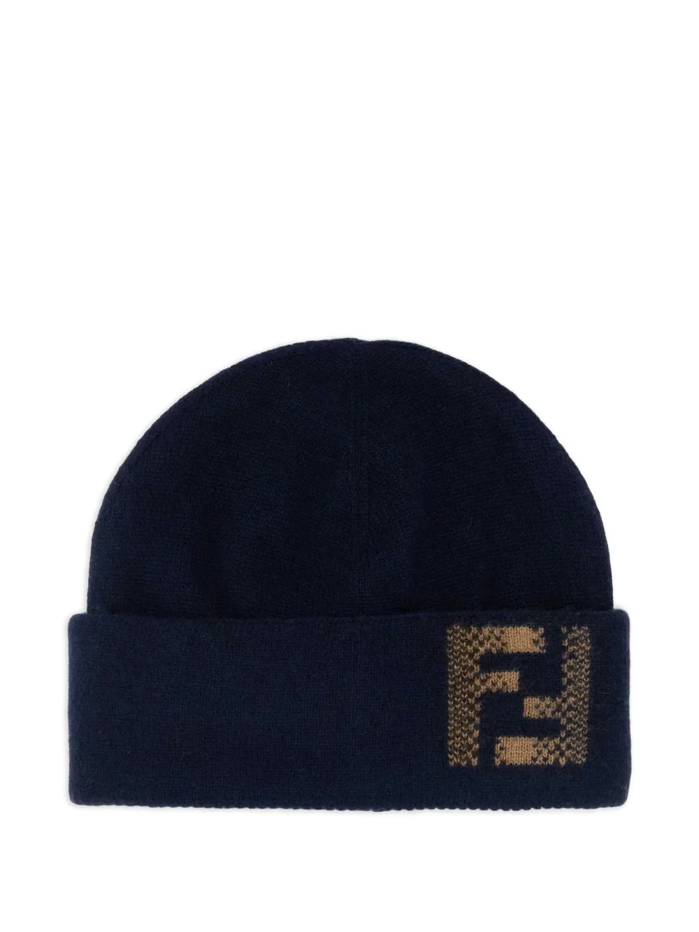 FF-motif wool beanie - 1