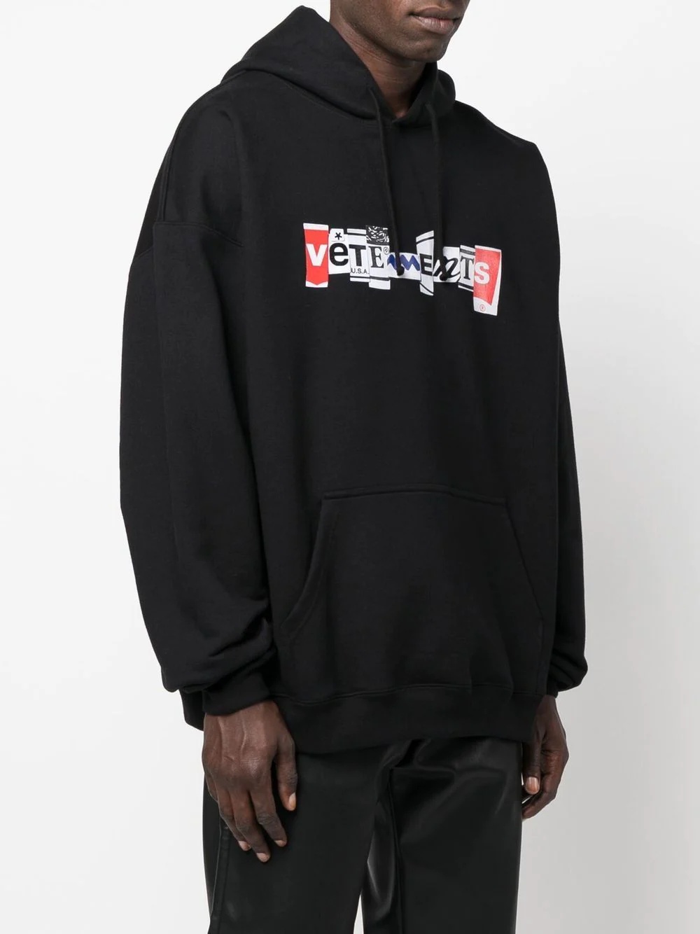 logo-print oversized hoodie - 4