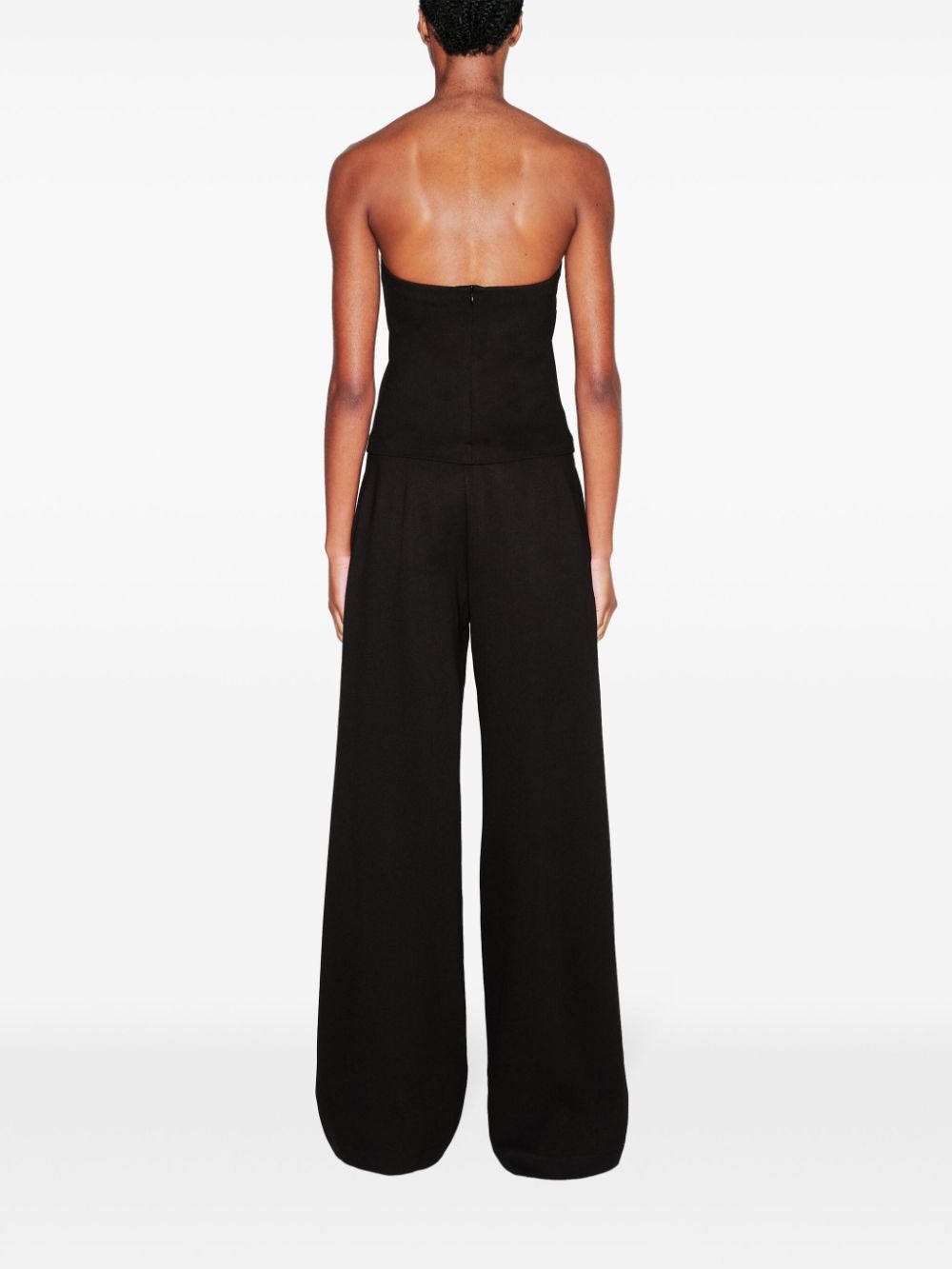 stretch-cotton straight-leg trousers - 4