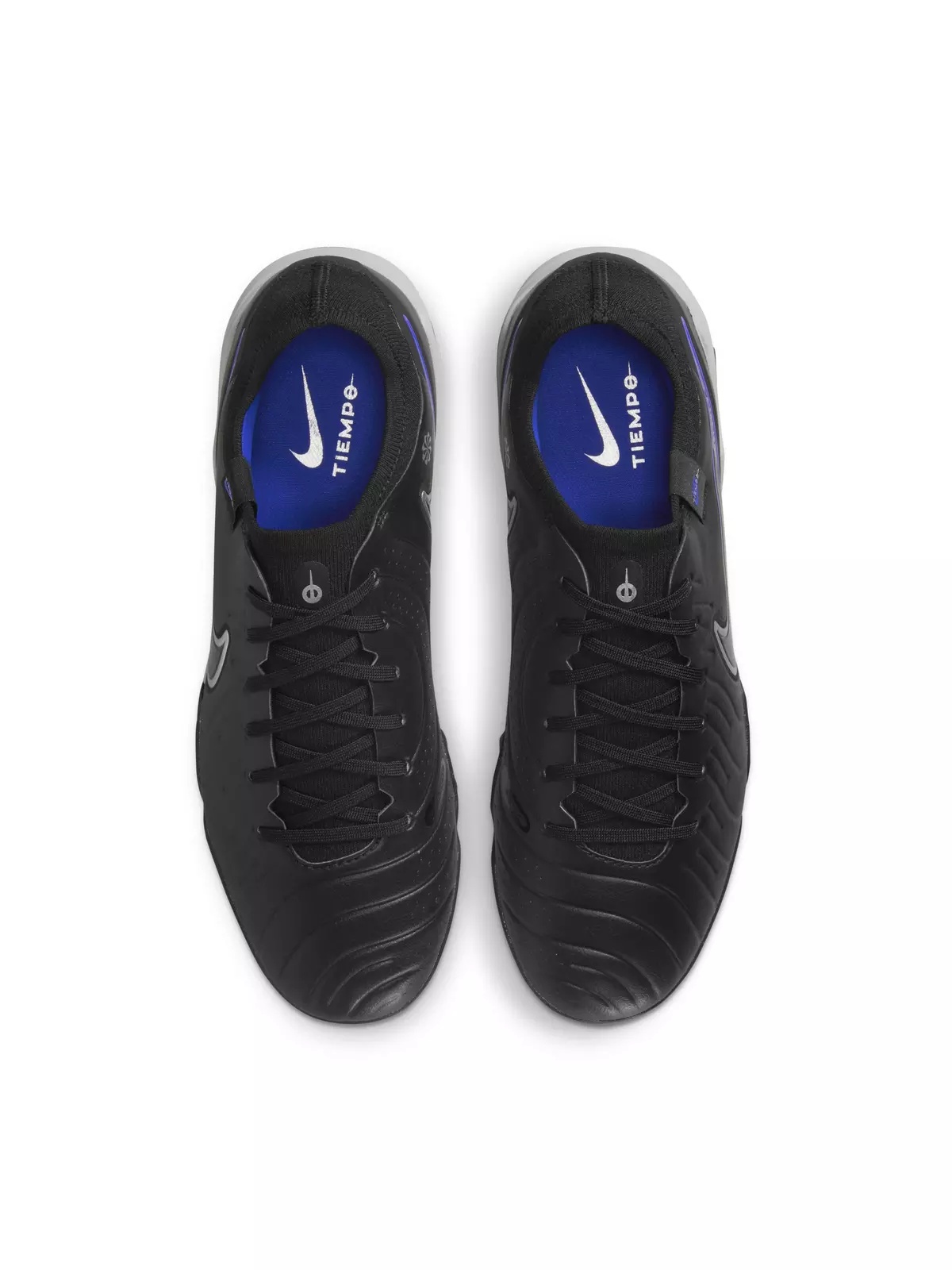 Tiempo Legend 10 Pro Turf "Black/Hyper Royal/Chrome" Men's Soccer Shoe - 4