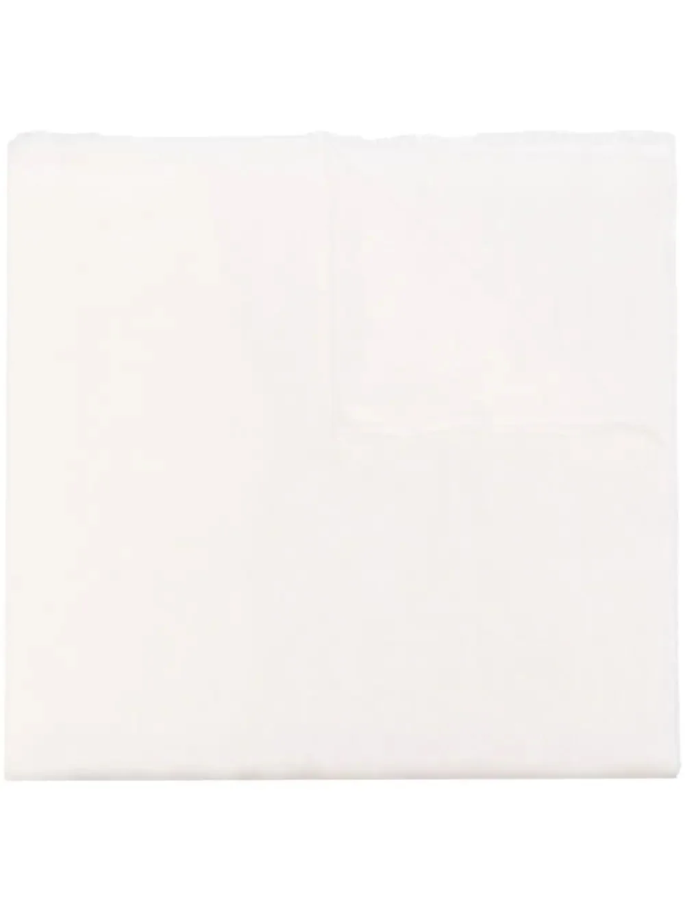 solid-color fringed scarf - 1