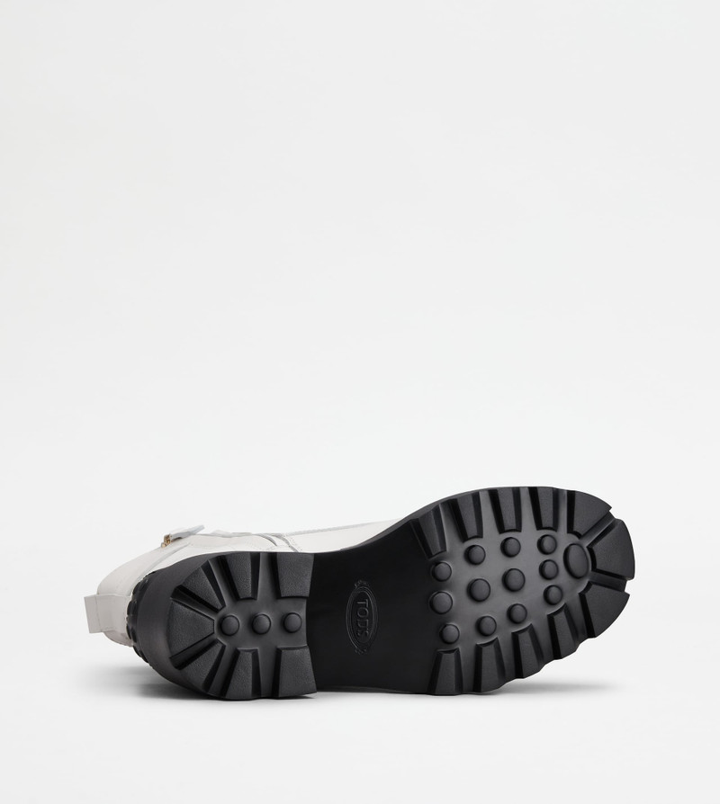 KATE ANKLE BOOTS IN LEATHER - WHITE 5