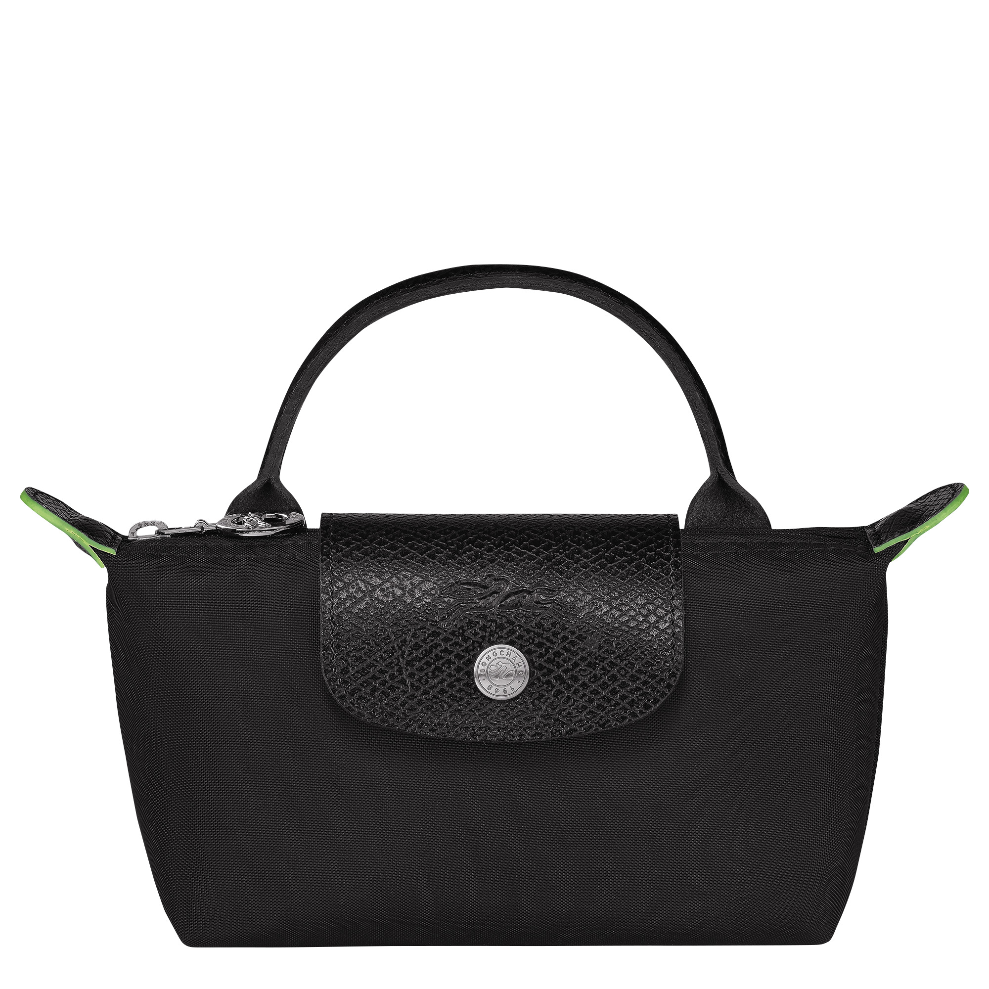 LONGCHAMP Le Pliage Pouch with Handle (Black)