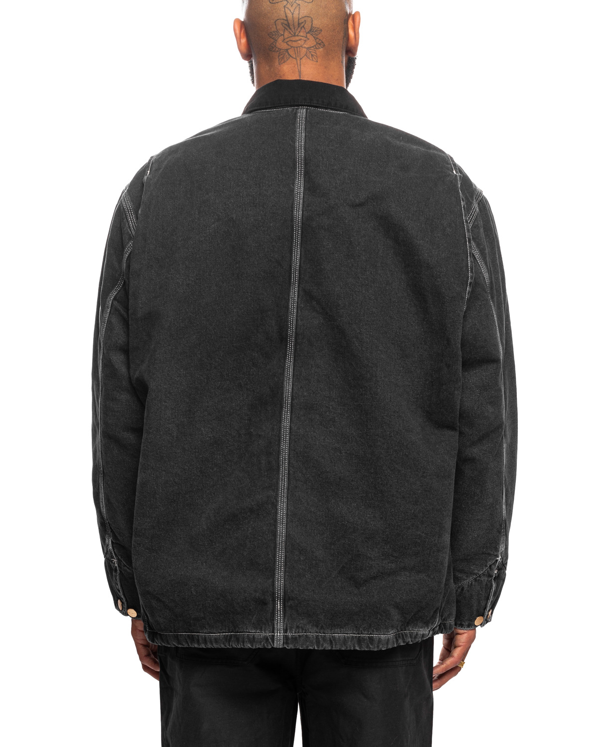 OG Chore Coat Black/Black Stone Washed - 3