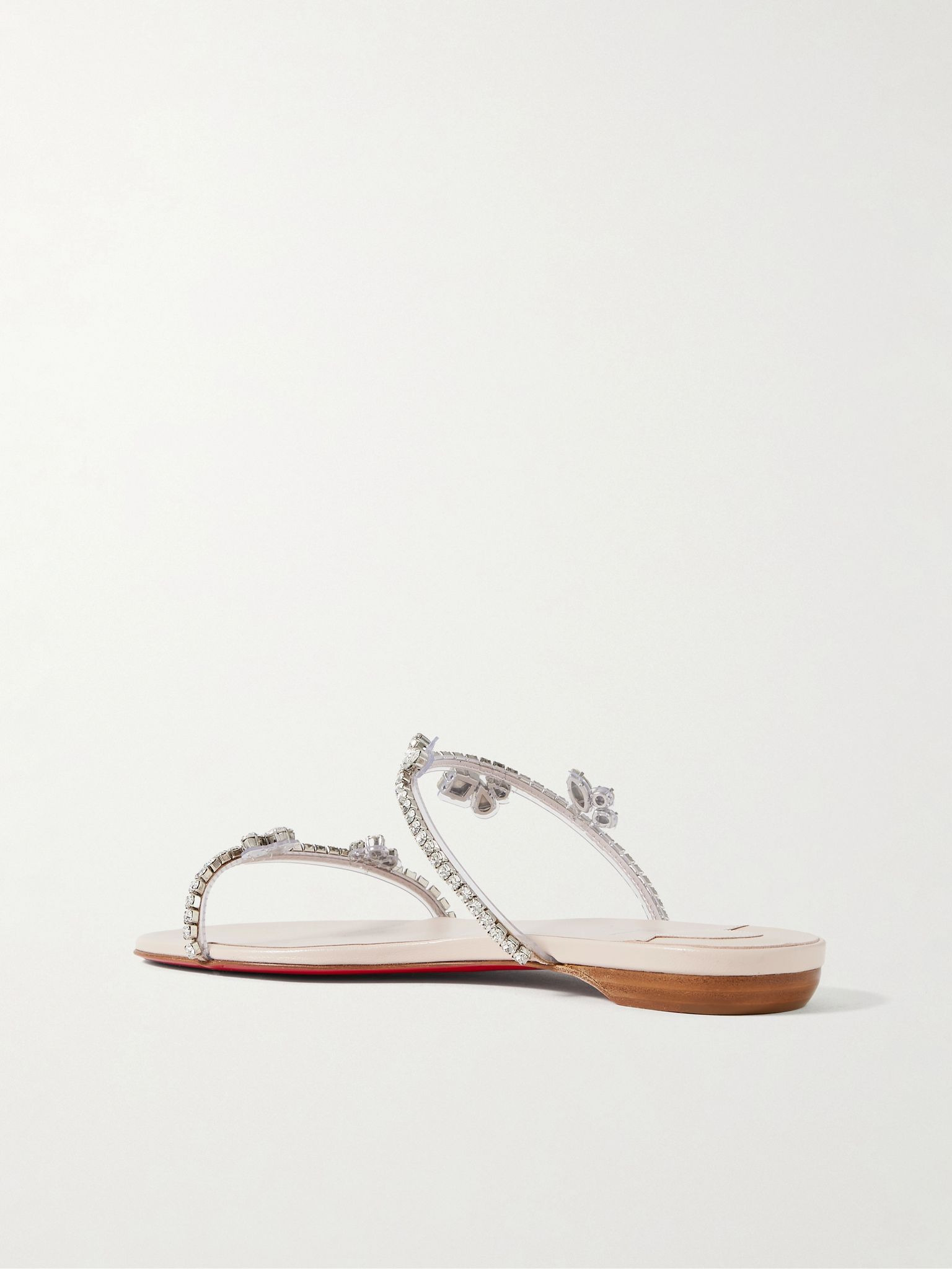 Just Queenie crystal-embellished PVC sandals Silver - 3