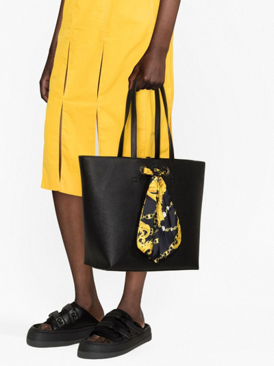 VERSACE JEANS COUTURE Barocco-print detail tote bag outlook