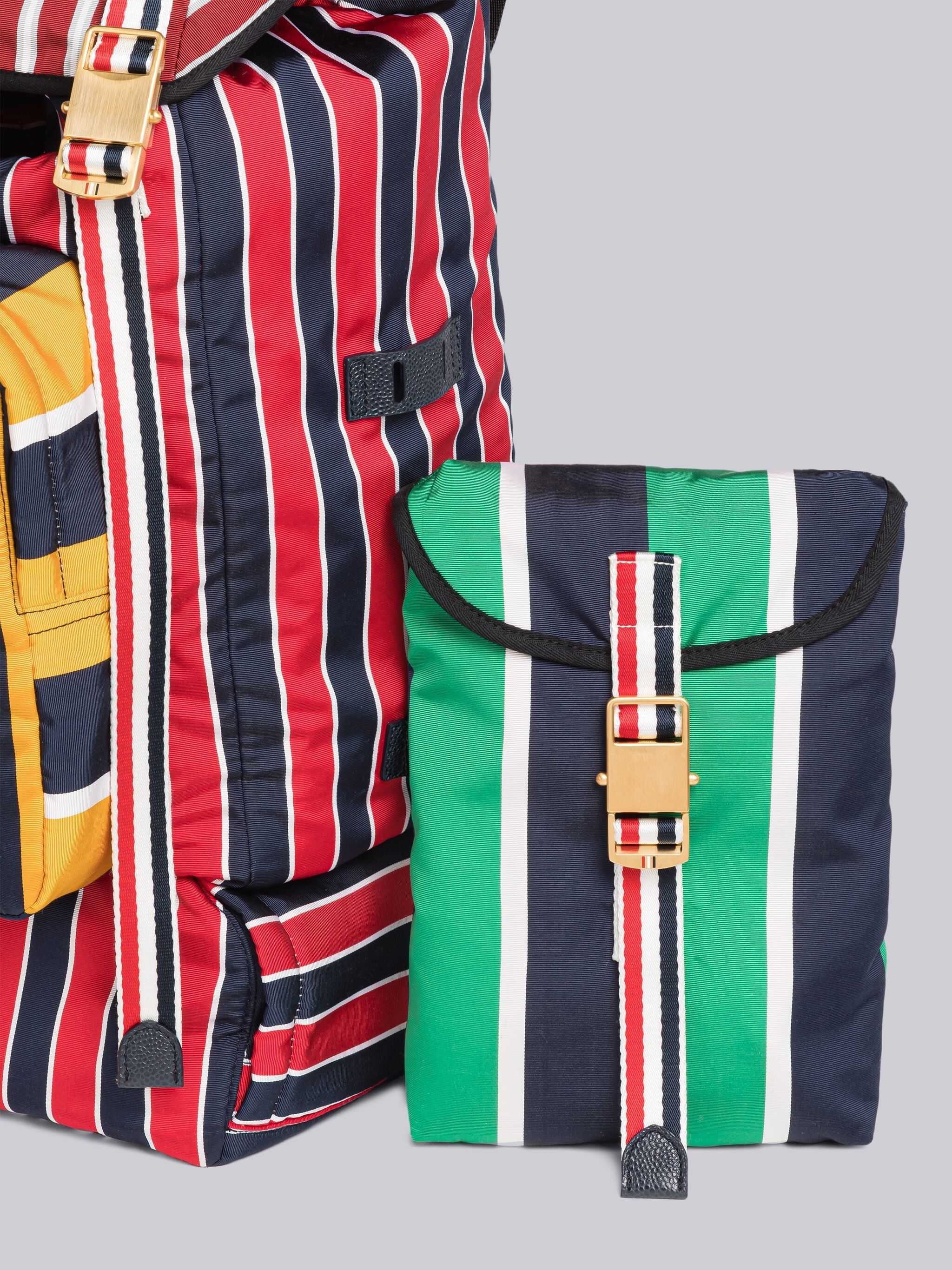 Fun-Mix Stripe Tie Jacquard Mountaineering Backpack - 2