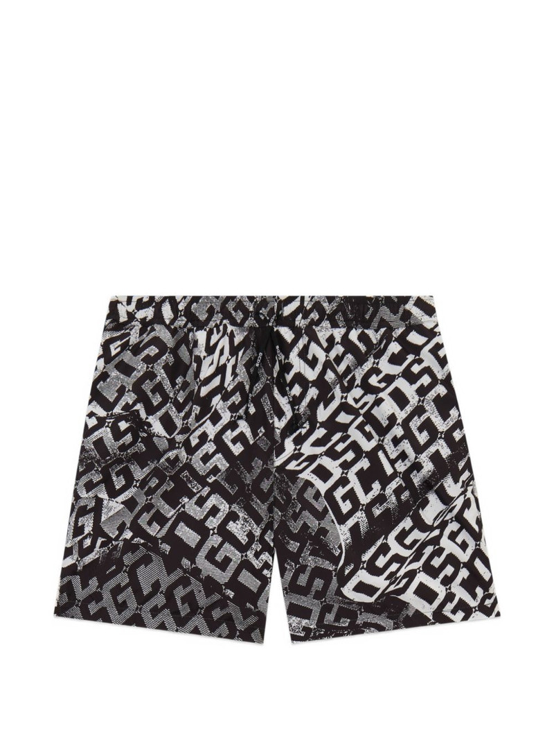 monogram-pattern swim shorts 1