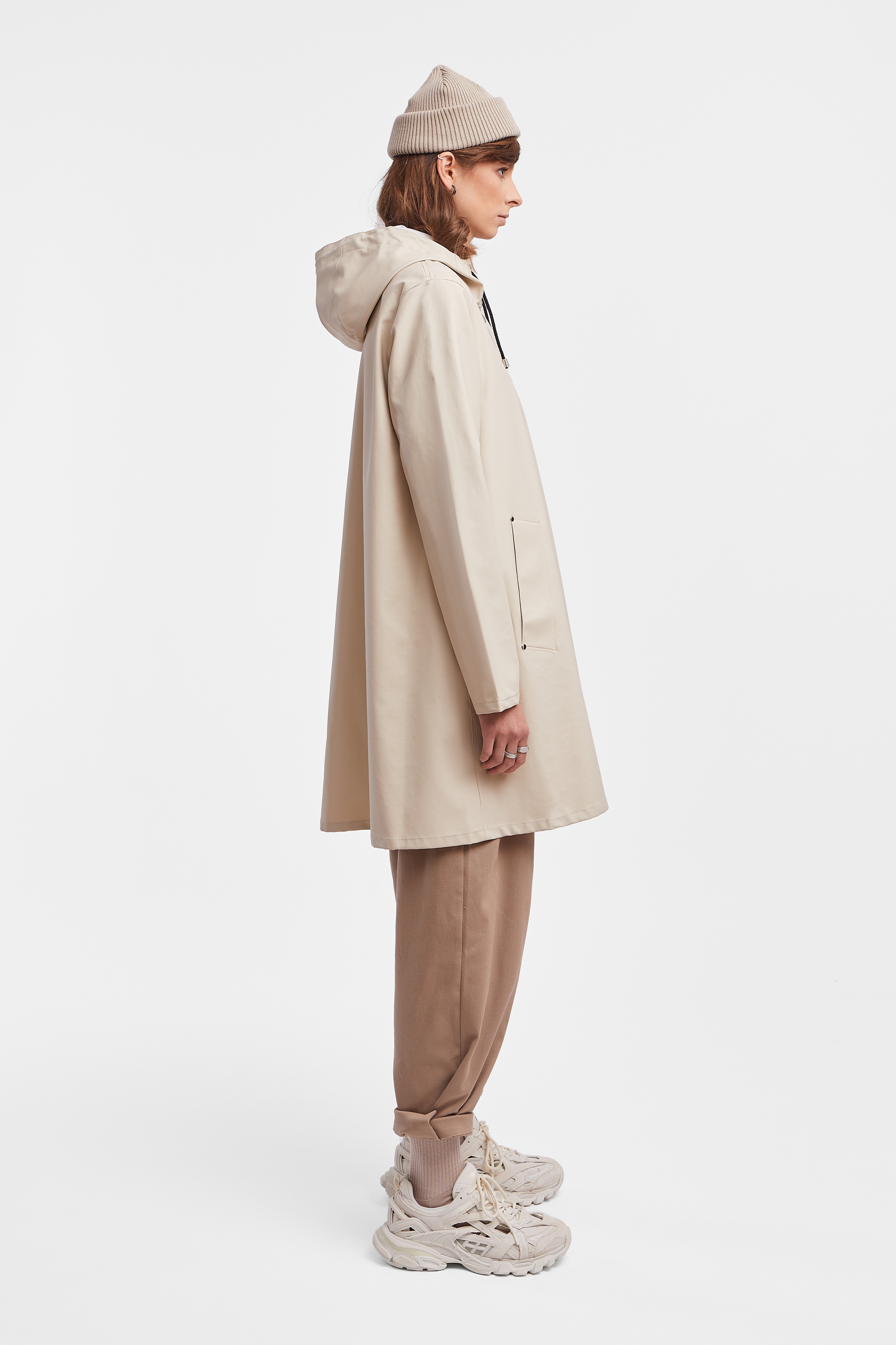 Mosebacke Lightweight Raincoat Oyster - 3