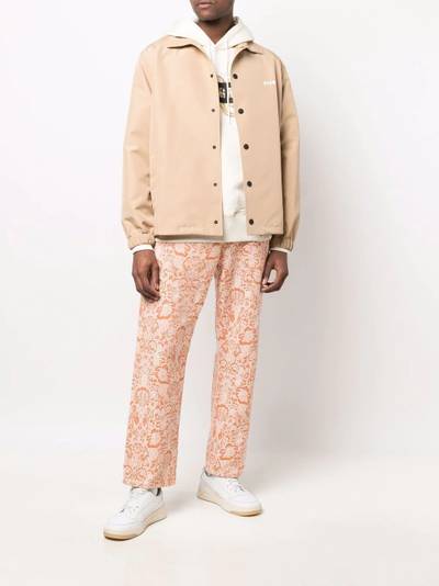 MSGM logo button-down shirt outlook