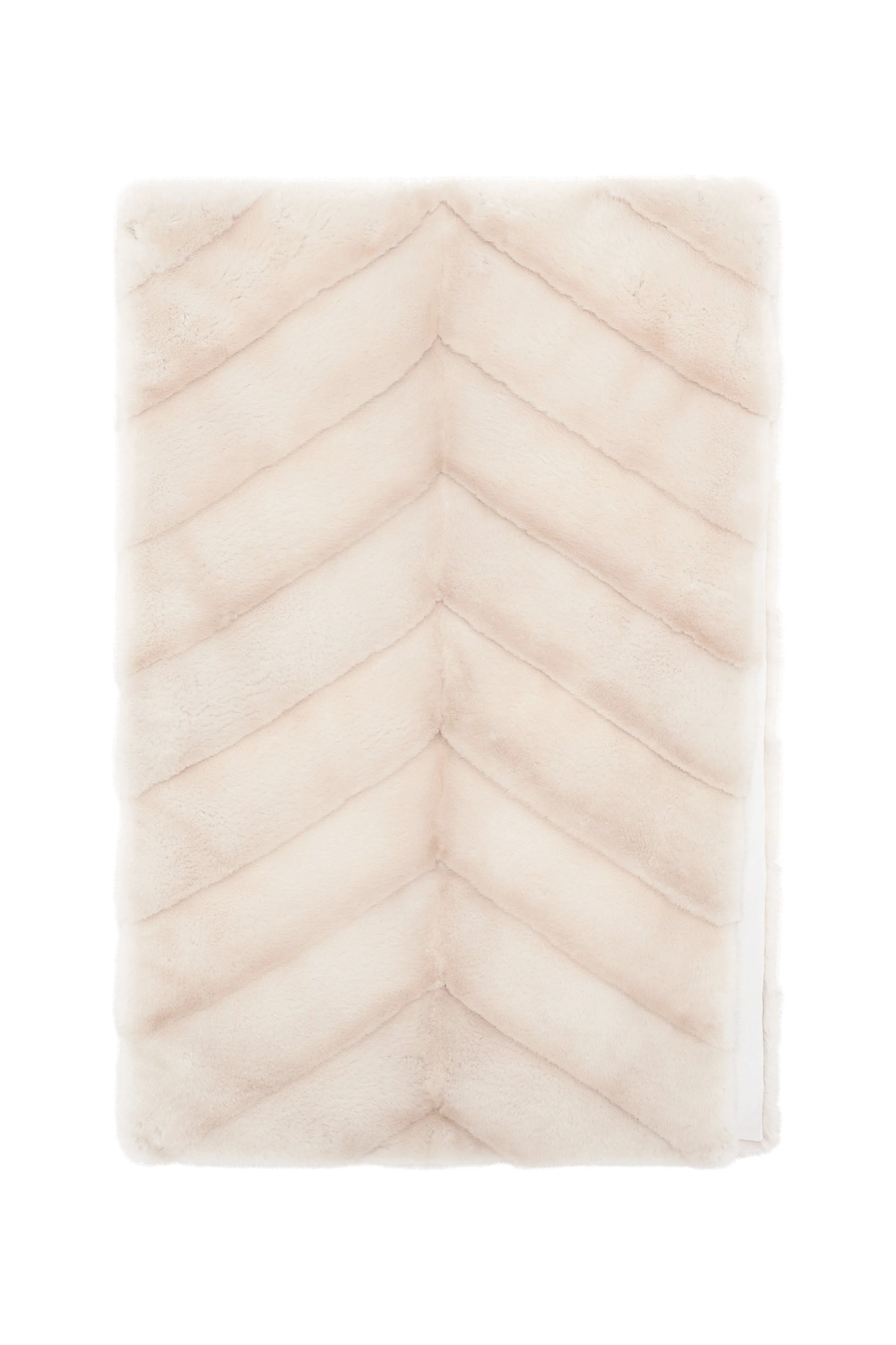 Maccabee Scarf in Ivory Recycled Fur - 1