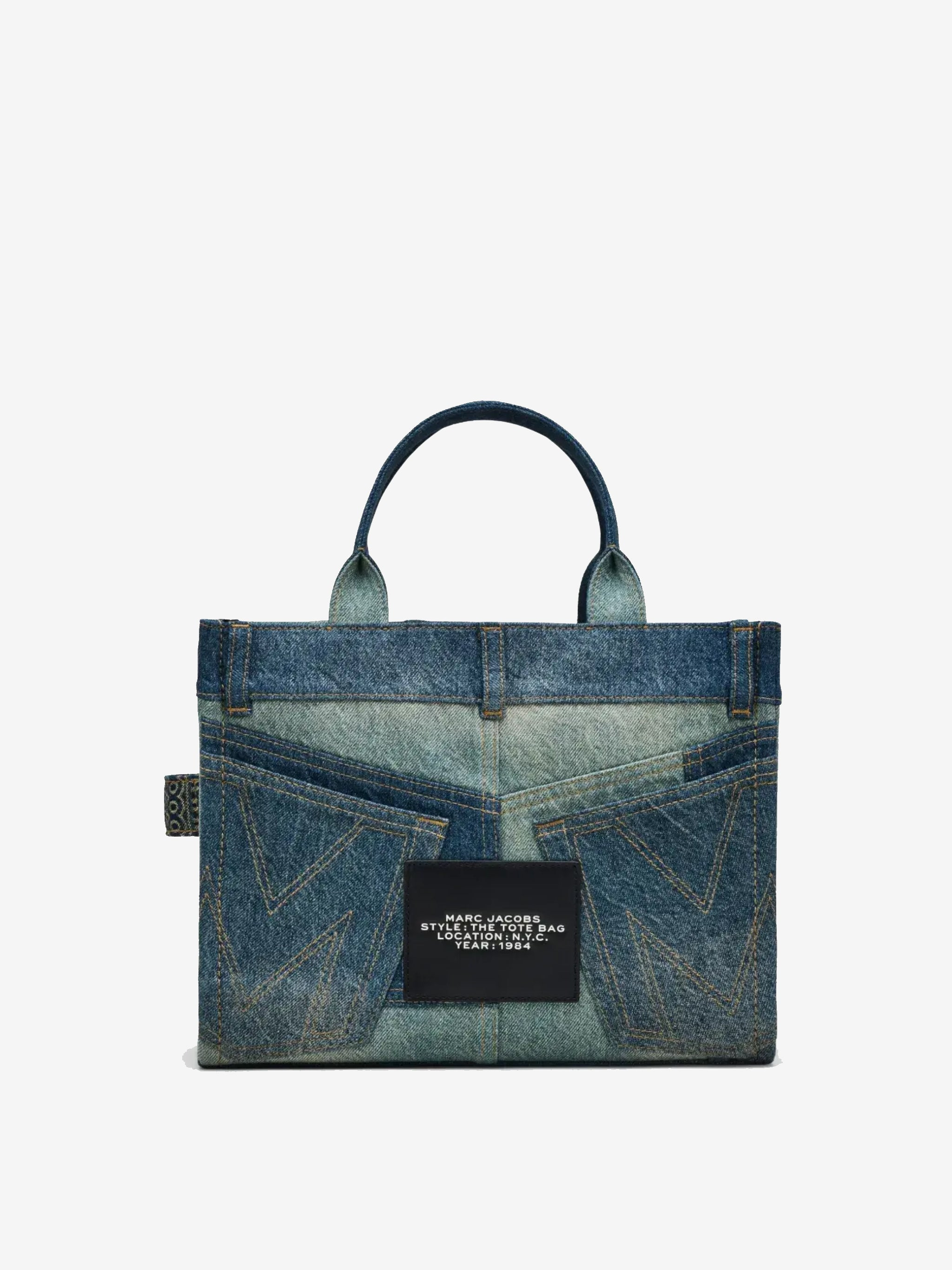 MARC JACOBS - Women The Medium Deconstructed Denim Tote Bag - 5