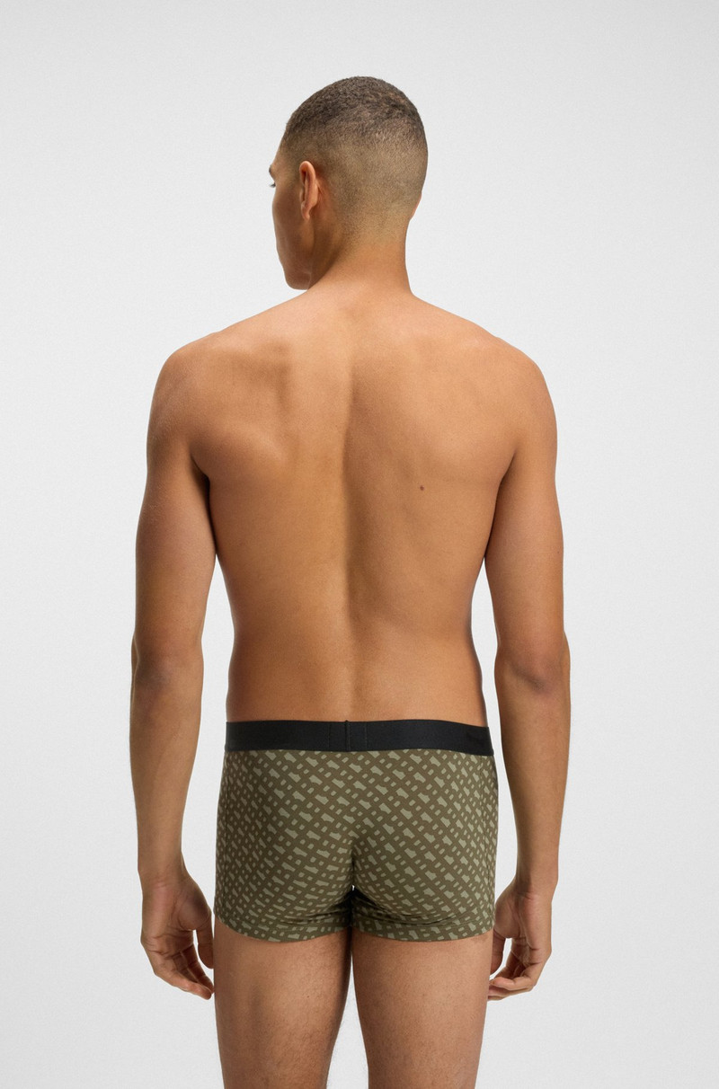 BOSS THREE-PACK OF STRETCH TRUNKS IN COTTON outlook