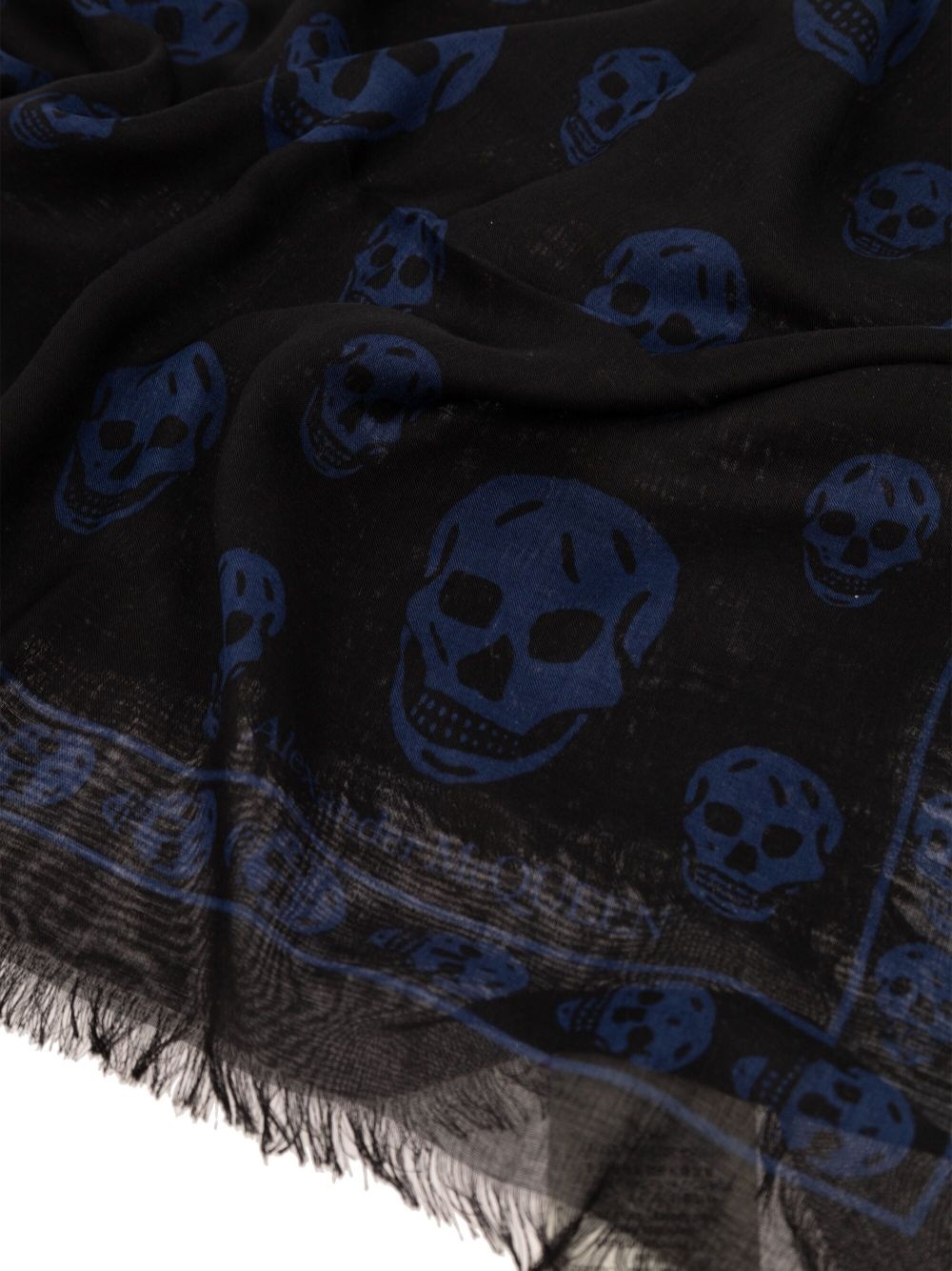 skull-print modal scarf - 2
