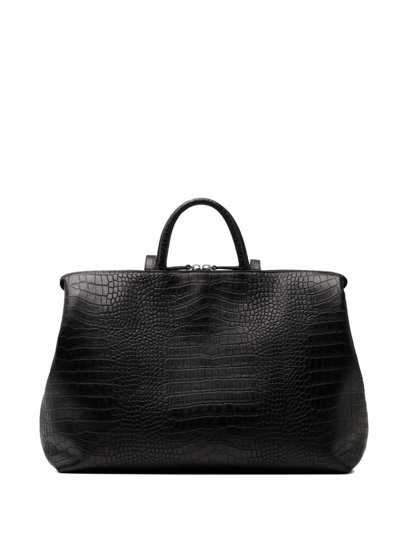 crocodile-effect tote bag 3