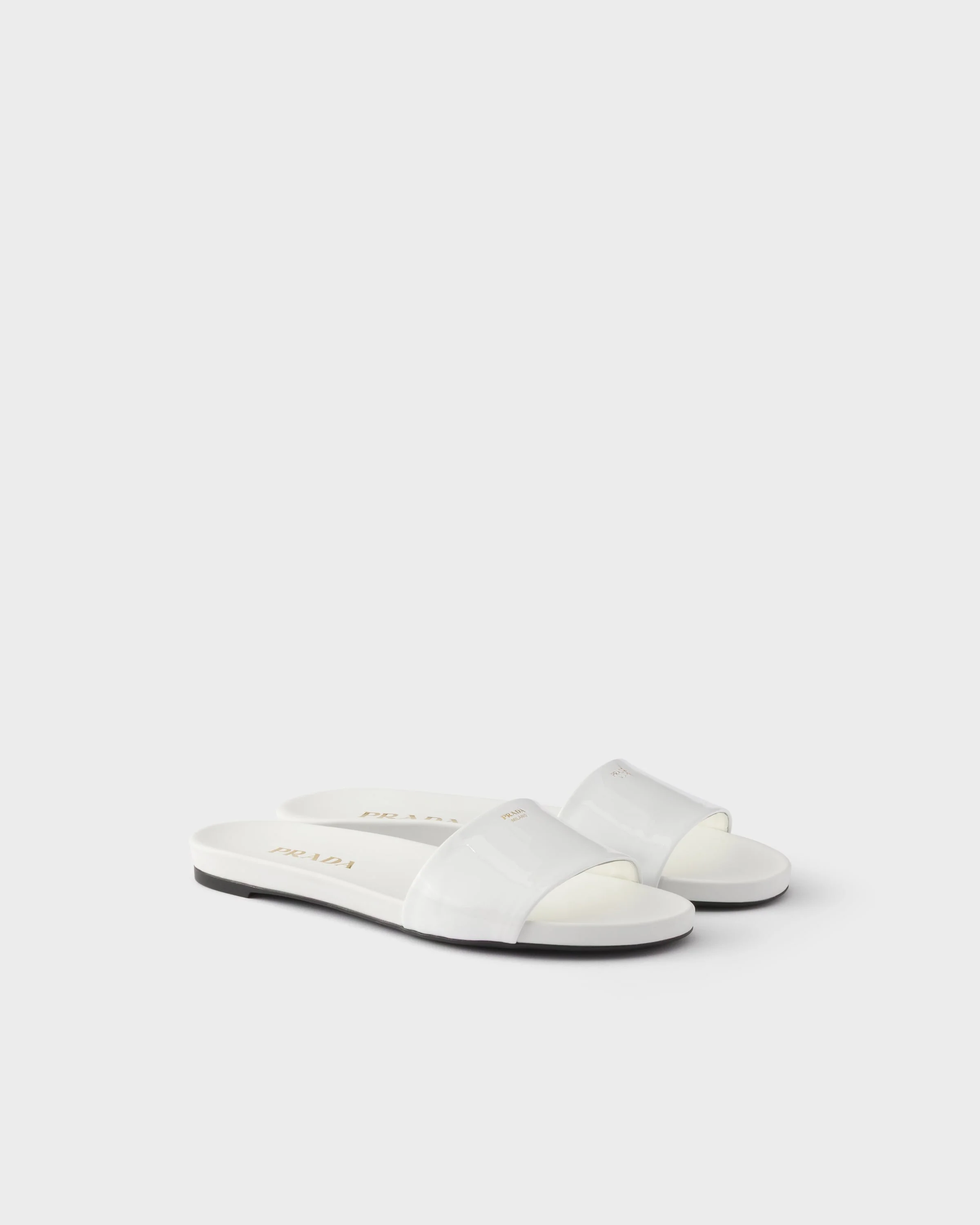 Patent leather slides - 1