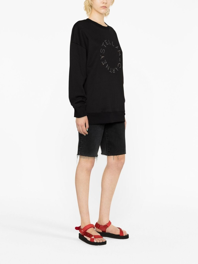 rhinestone-embellished logo sweatshirt 4
