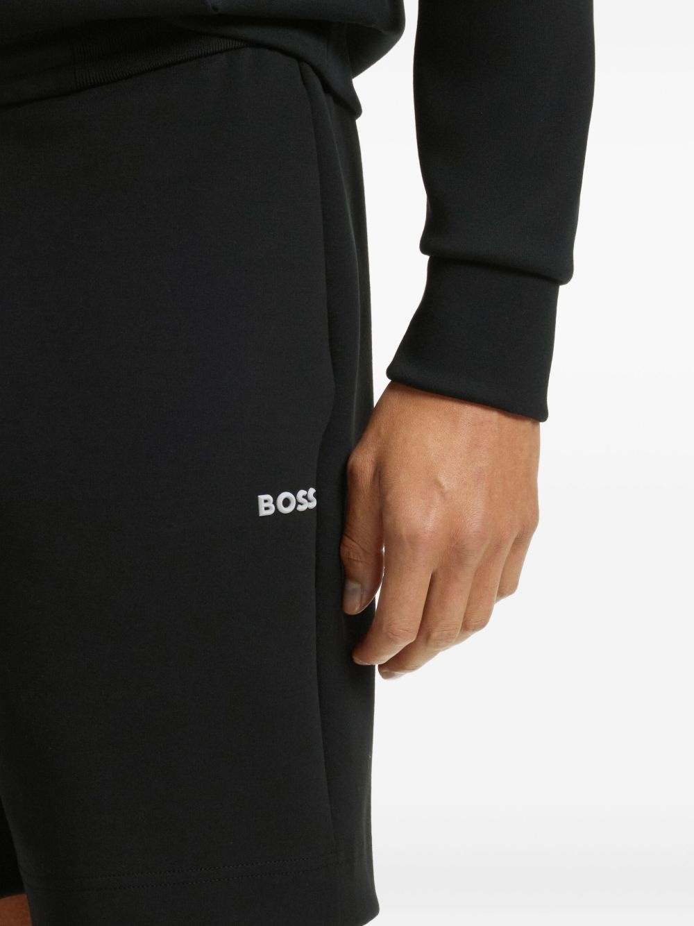 logo-embroidered track shorts - 5