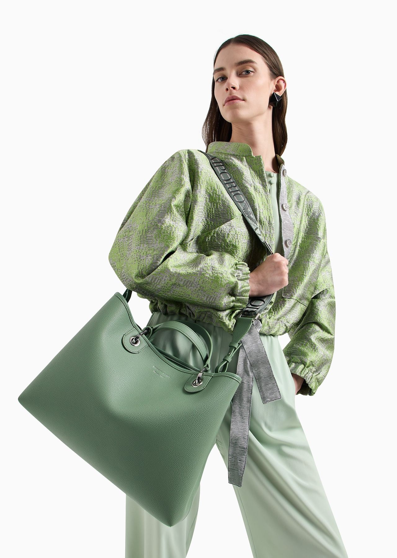Medium MyEA shopper bag with deer print - 8