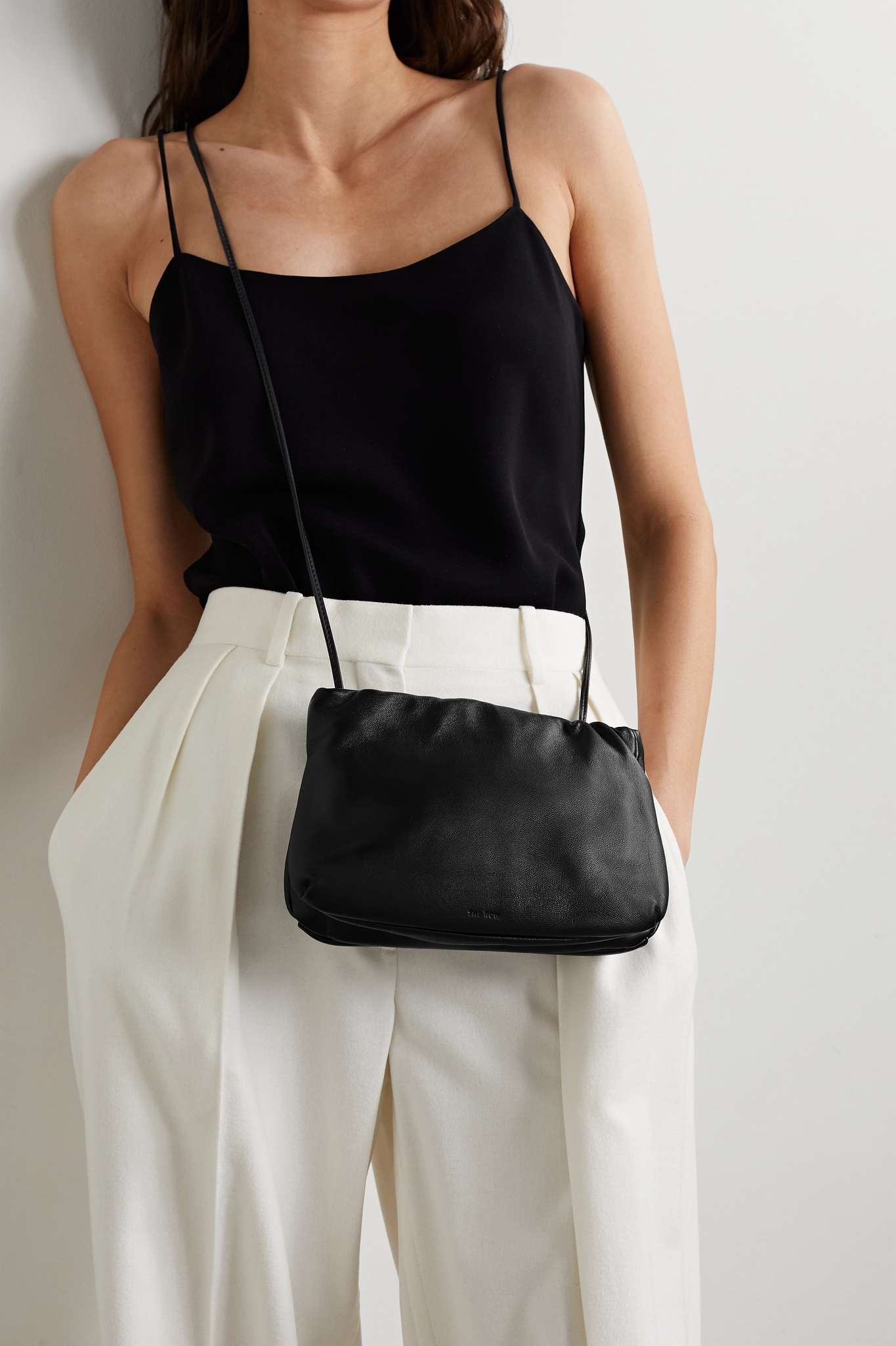 Avery textured-leather shoulder bag - 6