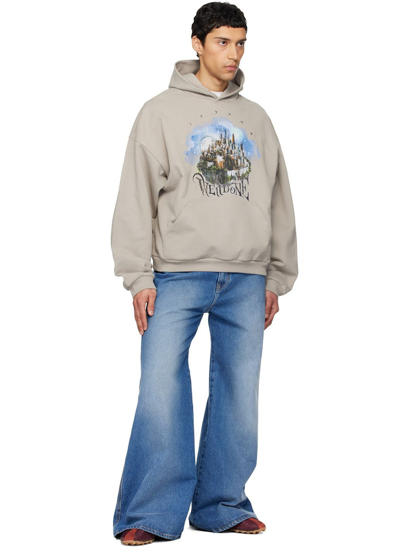We11done Gray City Hoodie outlook
