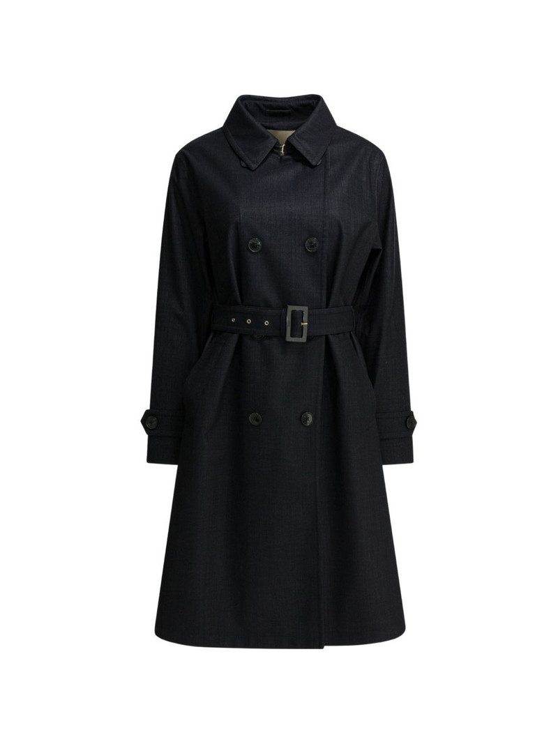 double-breasted belted coat 1