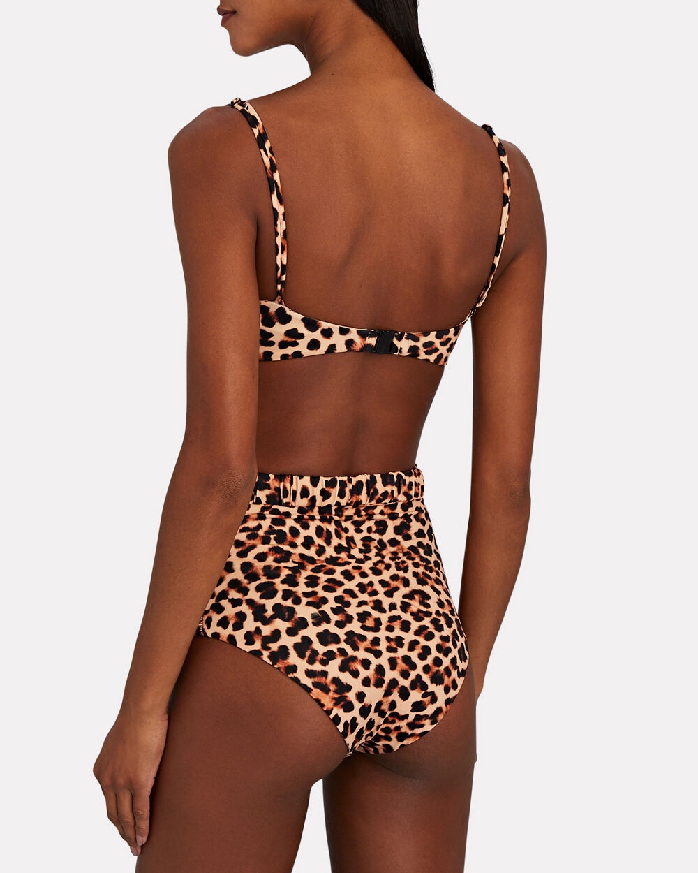 Mirame Leopard-Print Knotted Bikini Top - 3