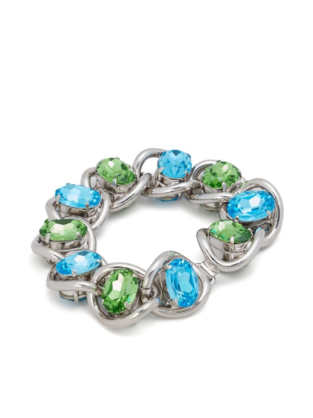 crystal-embellished chain bracelet - 3