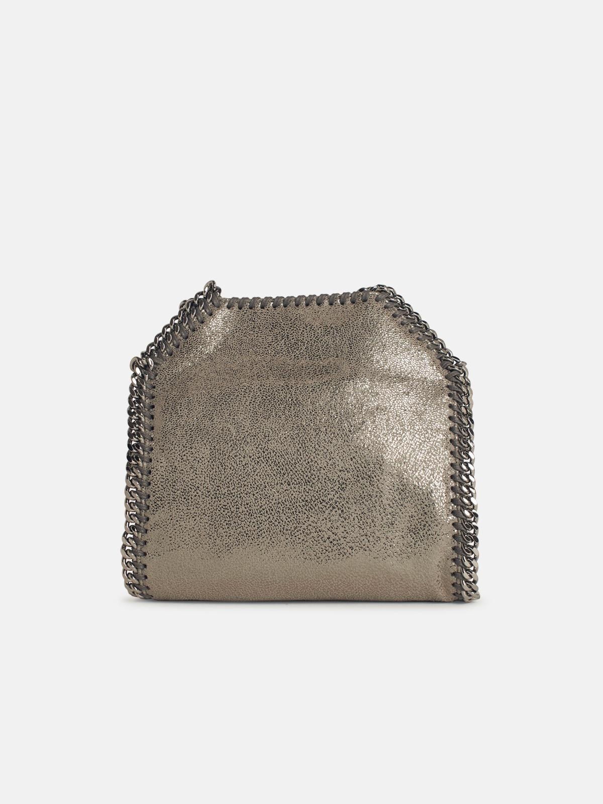 'FALABELLA TINY' SILVER FAUX LEATHER BAG - 3