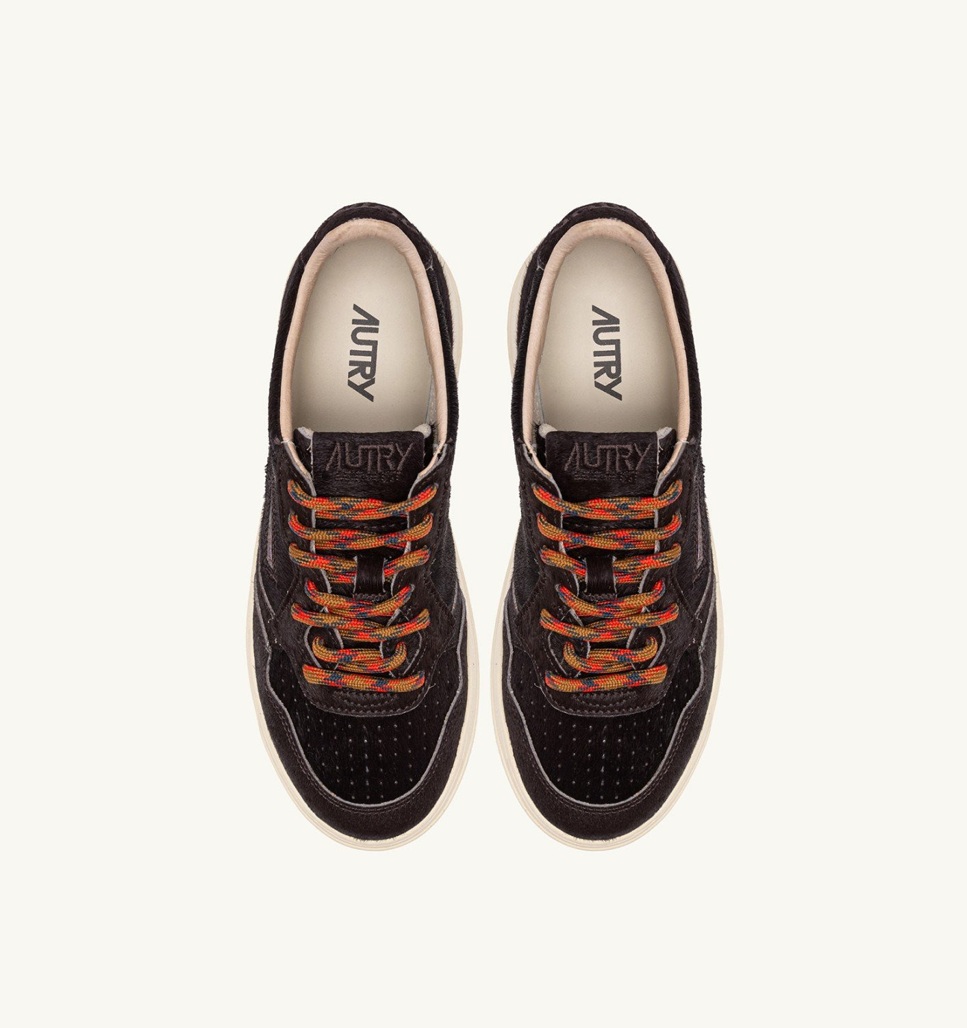 MEDALIST LOW SNEAKERS IN CHOCOLATE BROWN PONY HAIR EFFECT - 5
