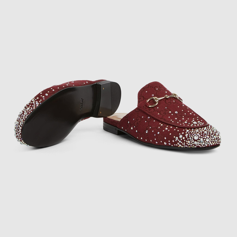 Women's Princetown slipper with crystals 6