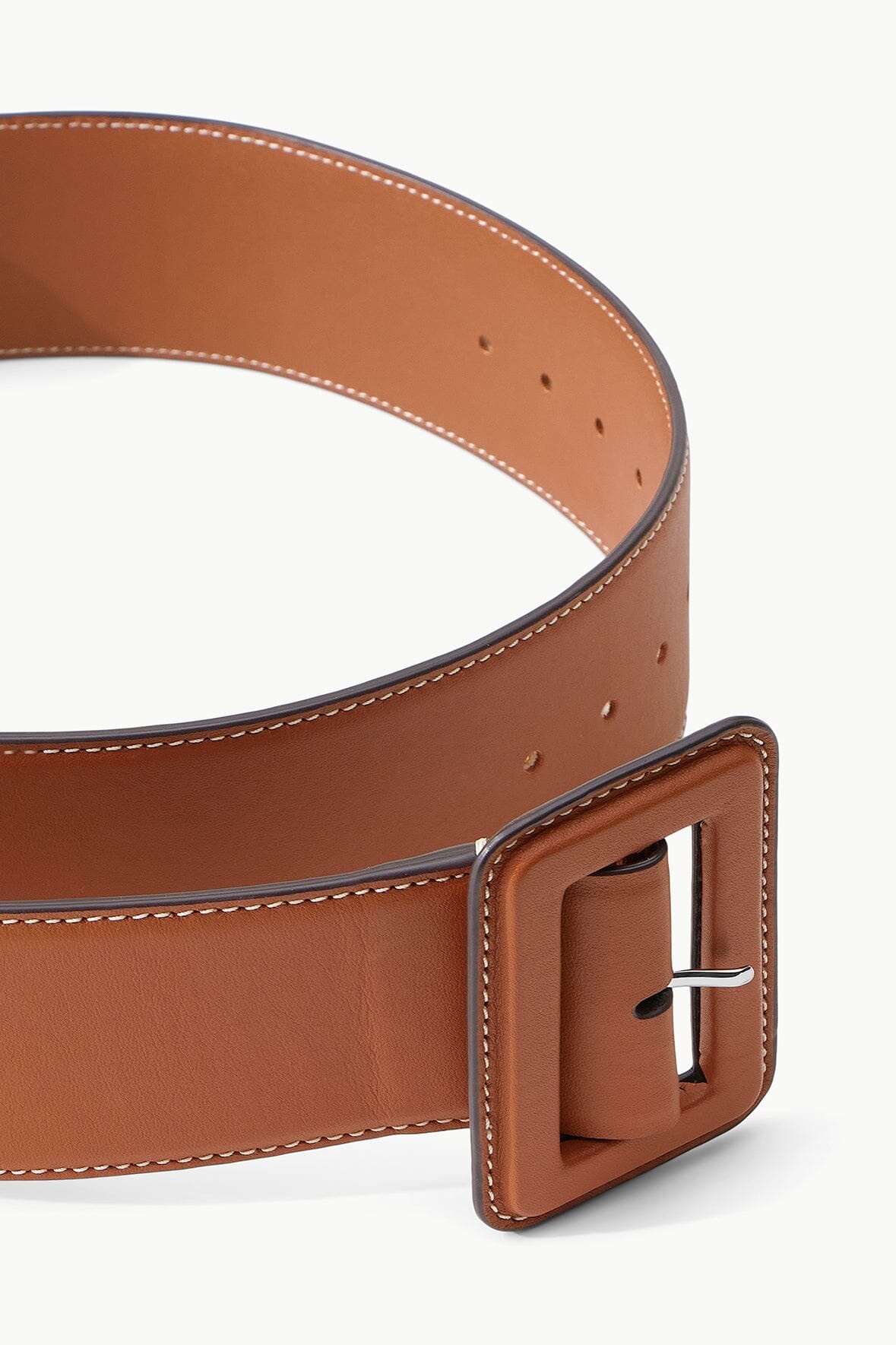 STAUD WIDE WAIST BELT TAN - 2