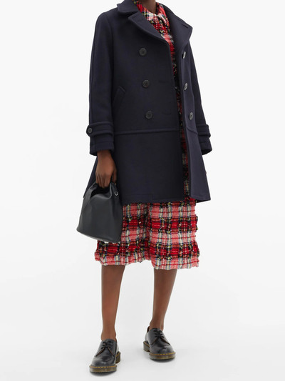 Comme des Garçons GIRL Flared wool-blend peacoat outlook