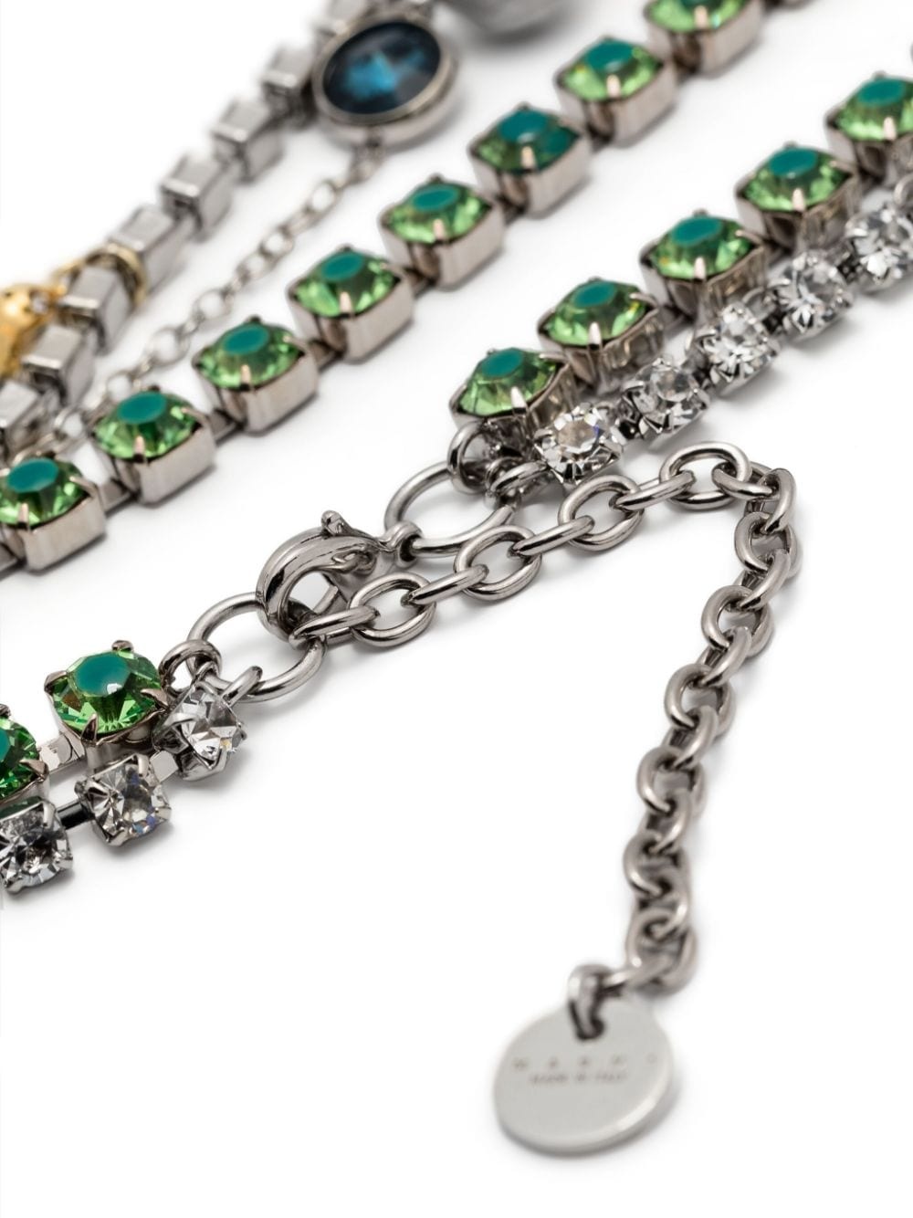 gem-embellished layered necklace - 3