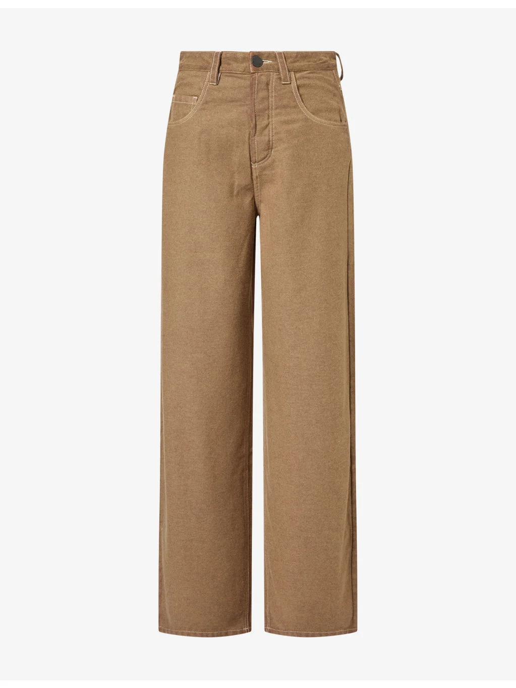 Phyllis Straight-Leg Wool-Blend Trousers - 1