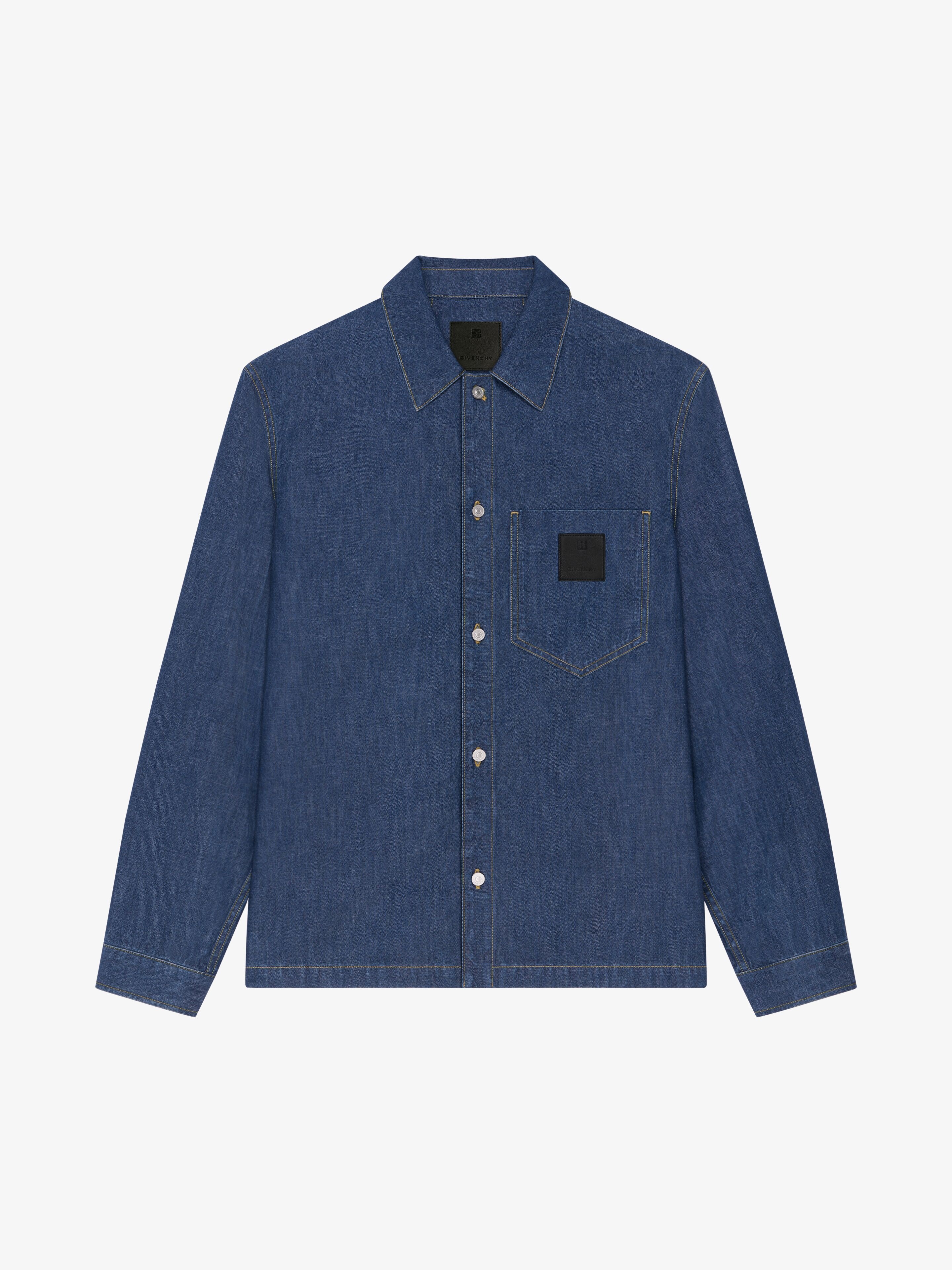 BOXY FIT SHIRT IN DENIM - 1