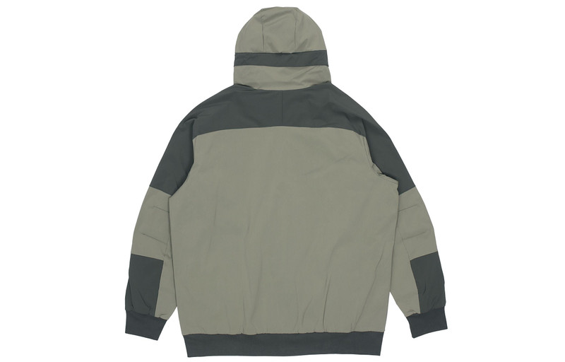 adidas adidas Th Jkt South Colorblock Windproof Casual Fleece Lined Hooded Jacket Green GR6953 outlook