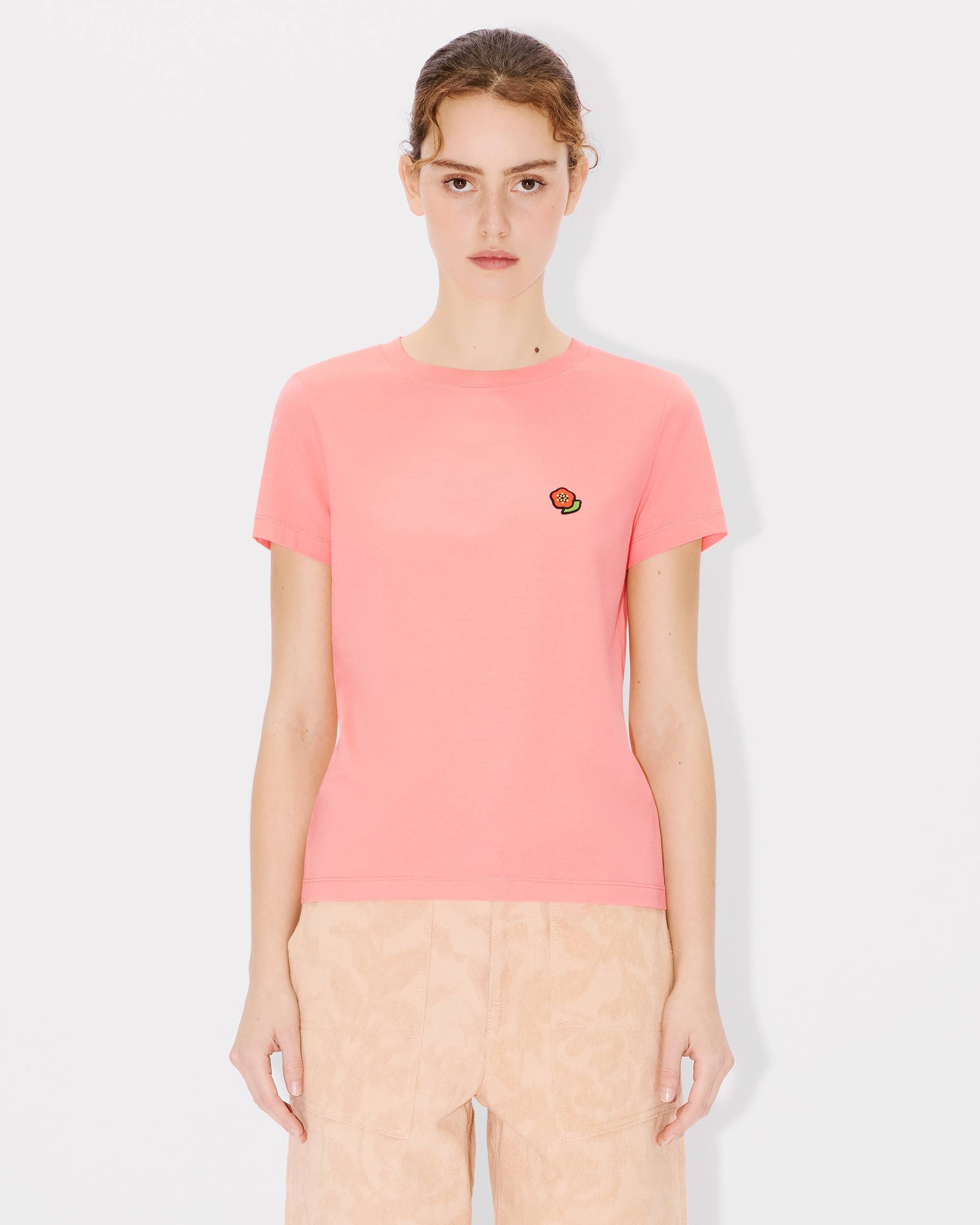 'KENZO Pop' embroidered cotton T-shirt - 3