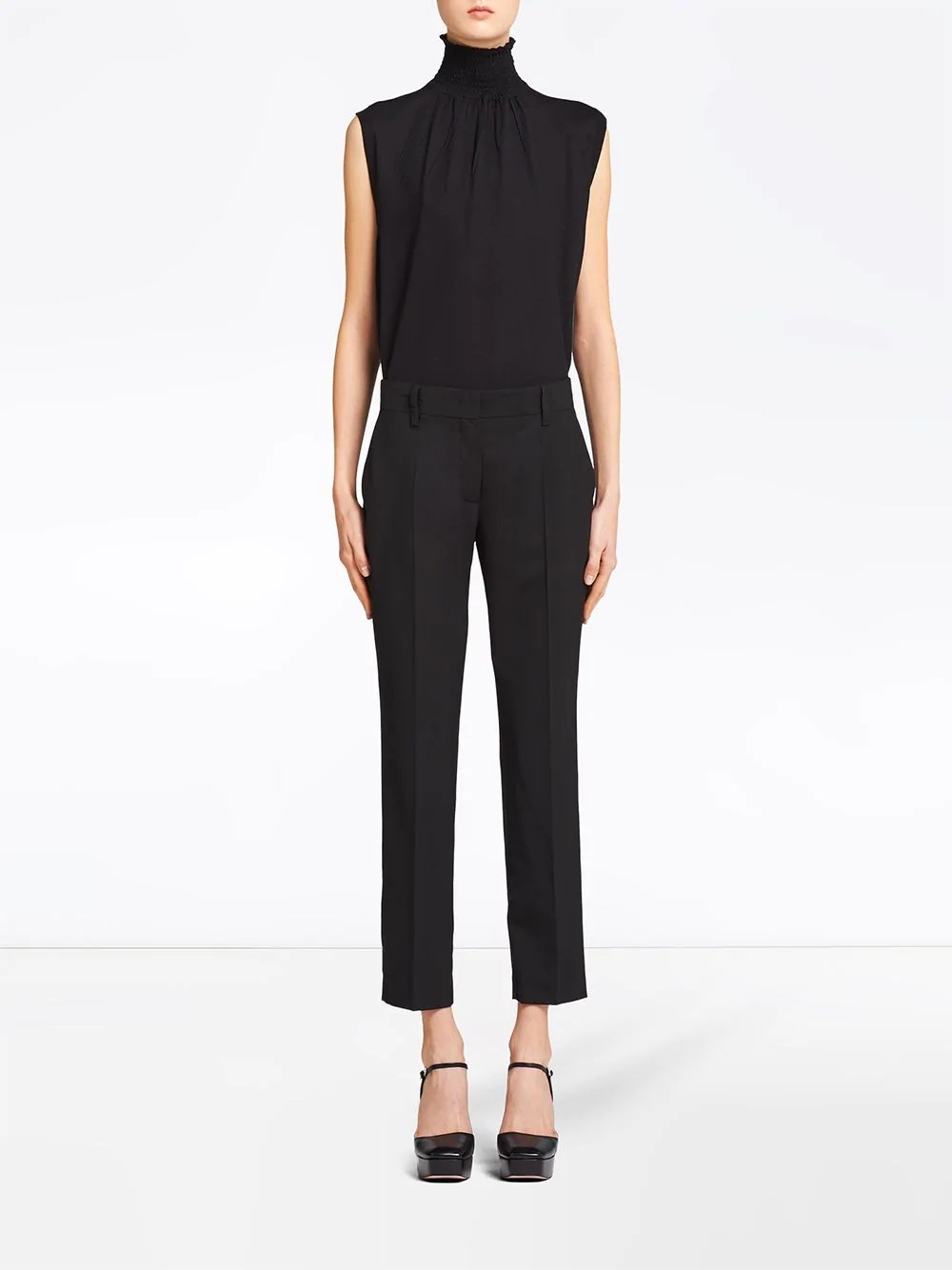 straight wool trousers - 2