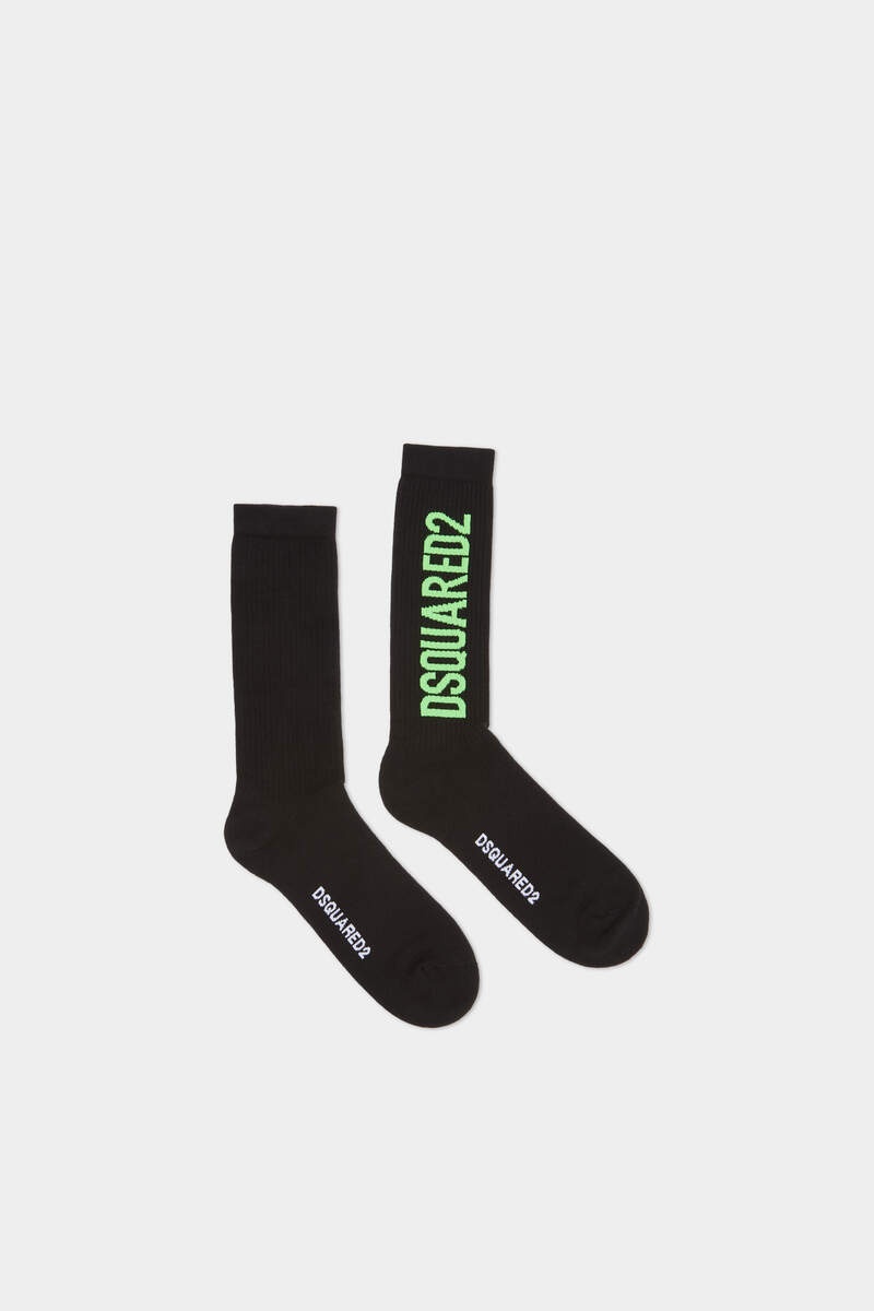 DSQUARED2 RIBBED LOGO SOCKS - 2