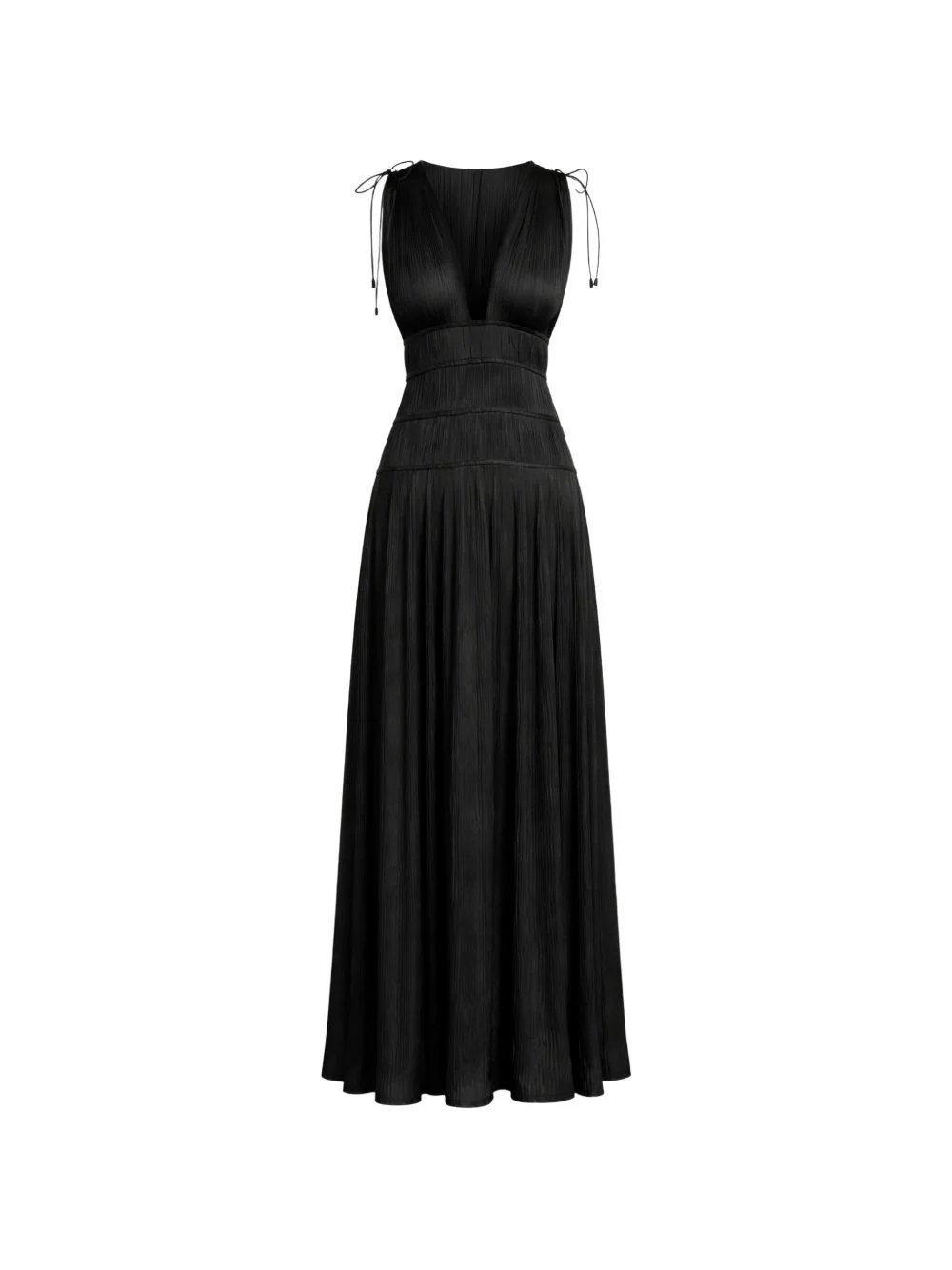 Tasneem V-neck pleated maxi dress - 1