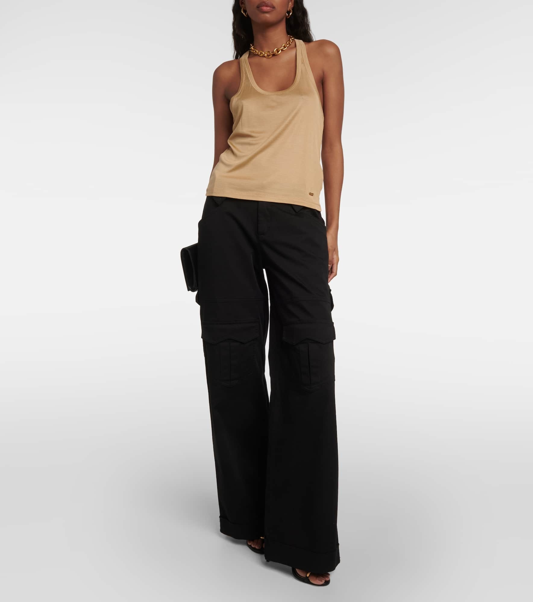Micro-Rib silk jersey tank top - 2
