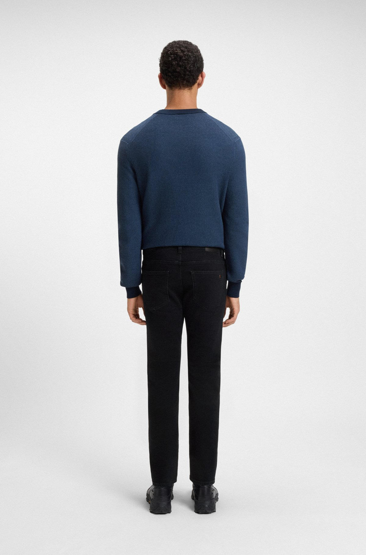 SLIM-FIT JEANS IN BLUE COMFORT-STRETCH DENIM - 4