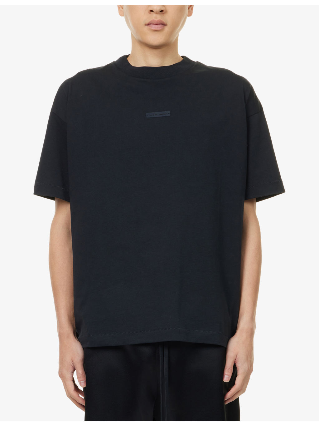 Embossed-Branding Relaxed-Fit Cotton-Jersey T-Shirt - 3