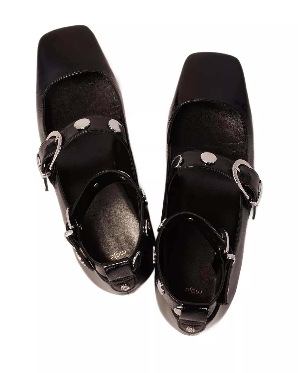 Women's Square Toe Studded Mary Jane Pumps - 2