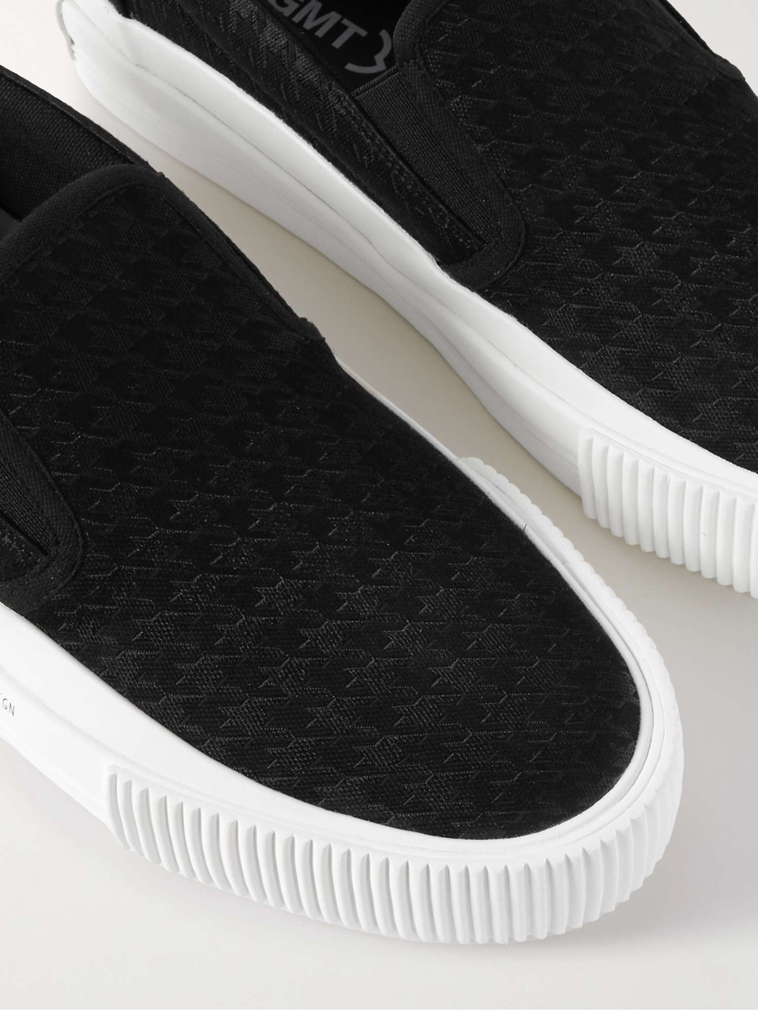 7 Moncler FRGMT Hiroshi Fujiwara Jacquard Slip-On Sneakers - 5